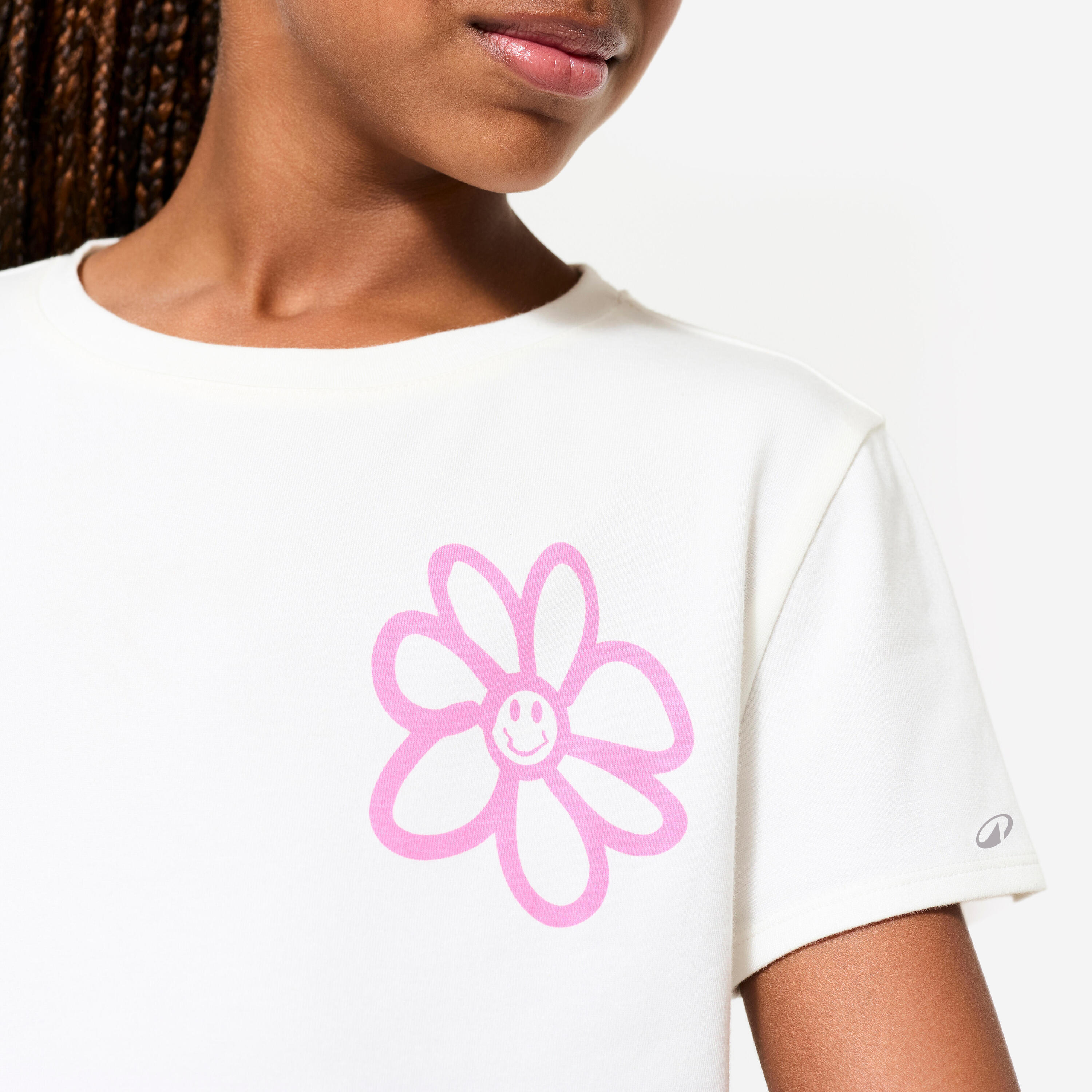 Girls' Cotton Sports T-Shirt with Print – 500 - DECATHLON