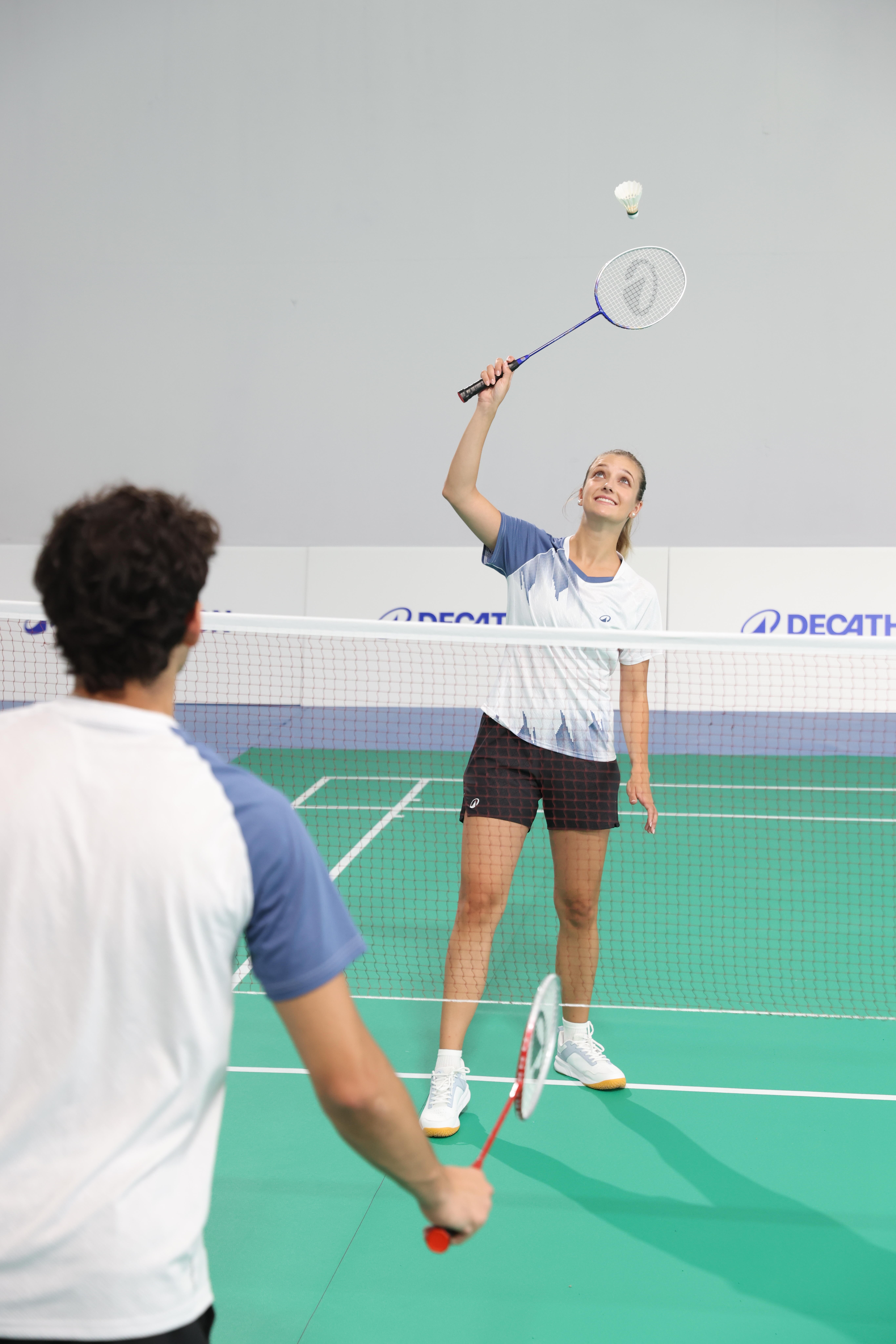 Badminton 2-Racket Set - Sensation 190 Blue Red - PERFLY