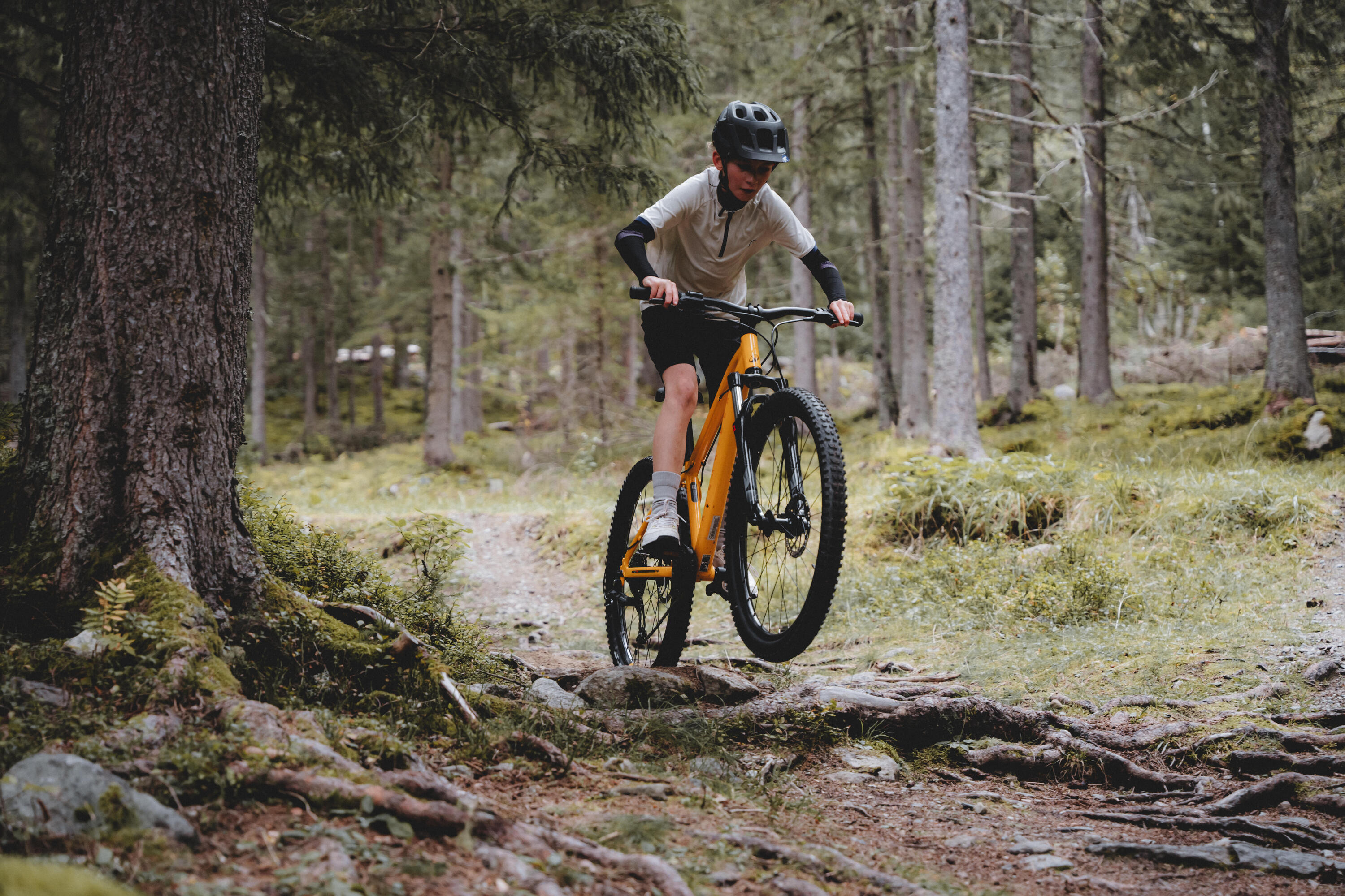 Mountainbike für Kinder 26" 9 bis 12 Jahre EXPL 900 Gelb 15/22