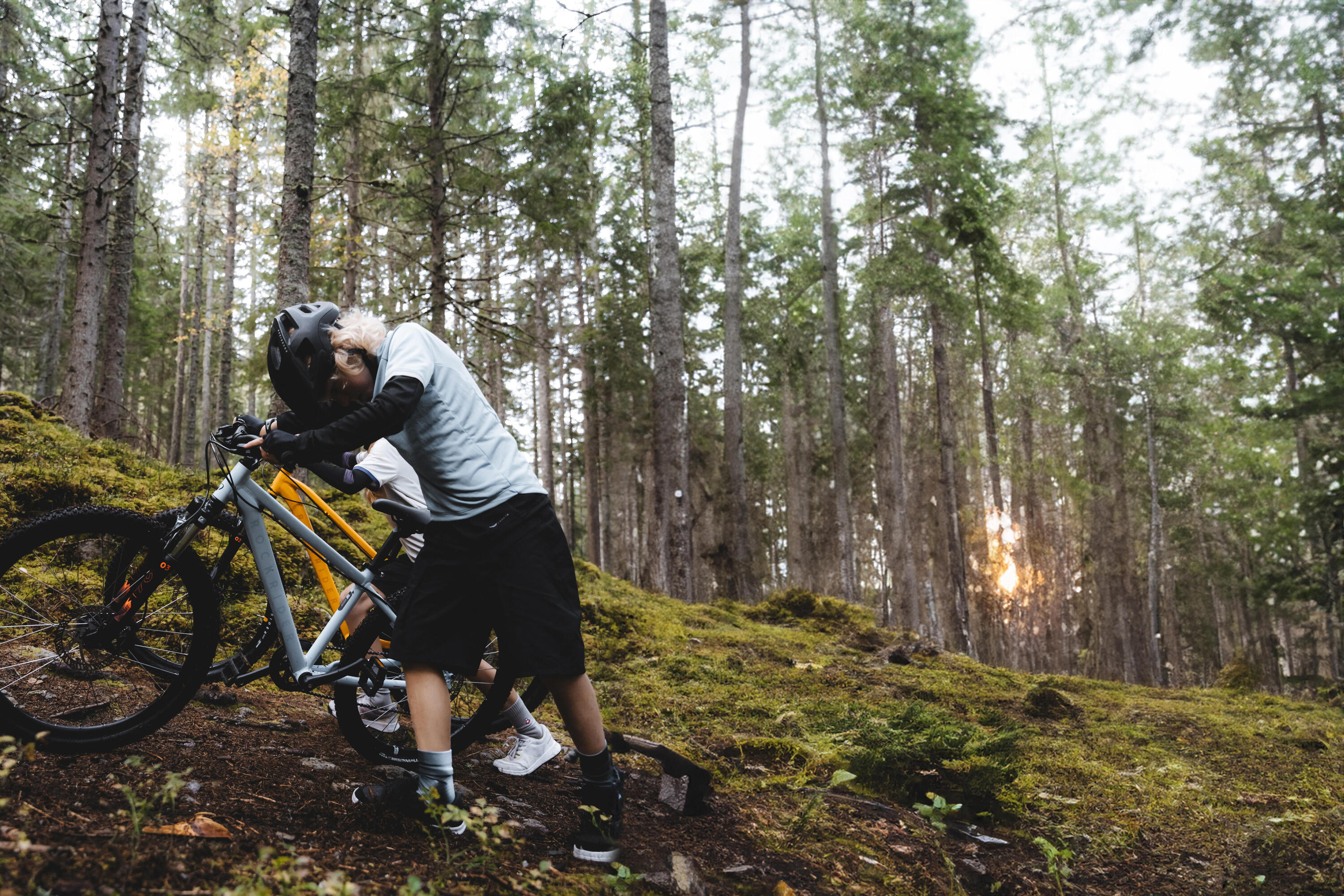 Mountainbike für Kinder 26" 9 bis 12 Jahre EXPL 900 Gelb 17/22