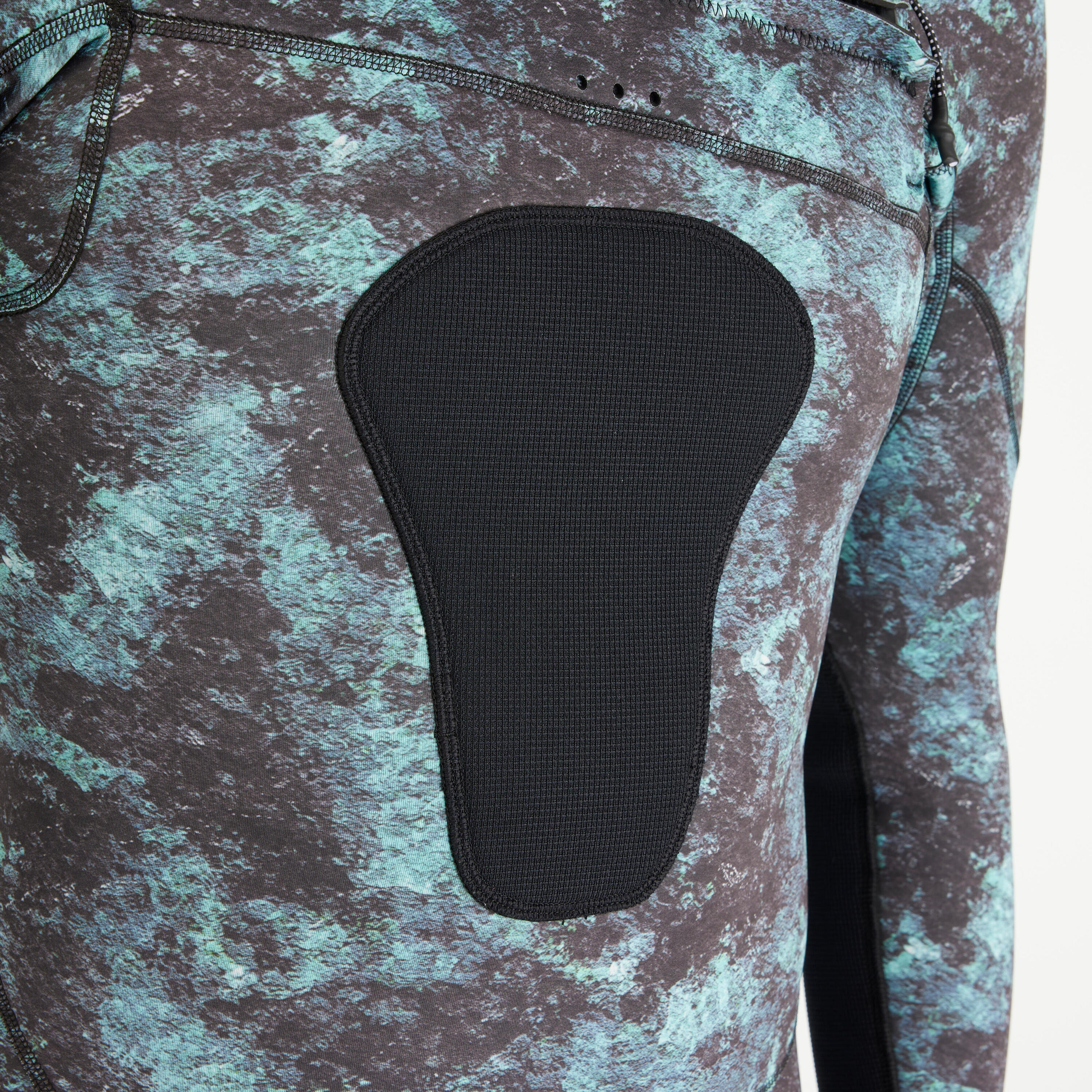 Men’s spearfishing shorty 2.5 mm neoprene - SPF 900 long sleeve camo 7/12