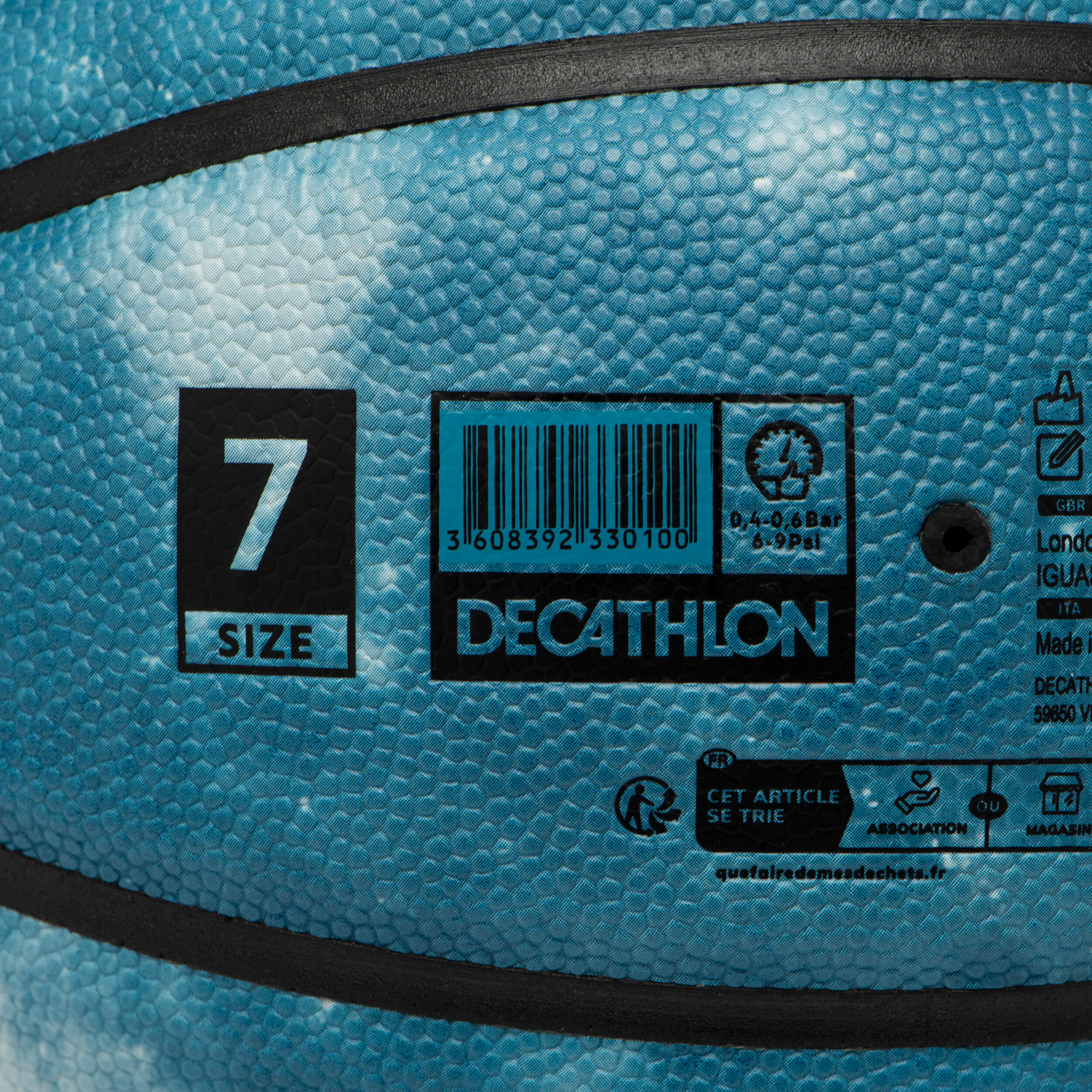 Basketbal maat 7 BT500 Touch blauw 6/6