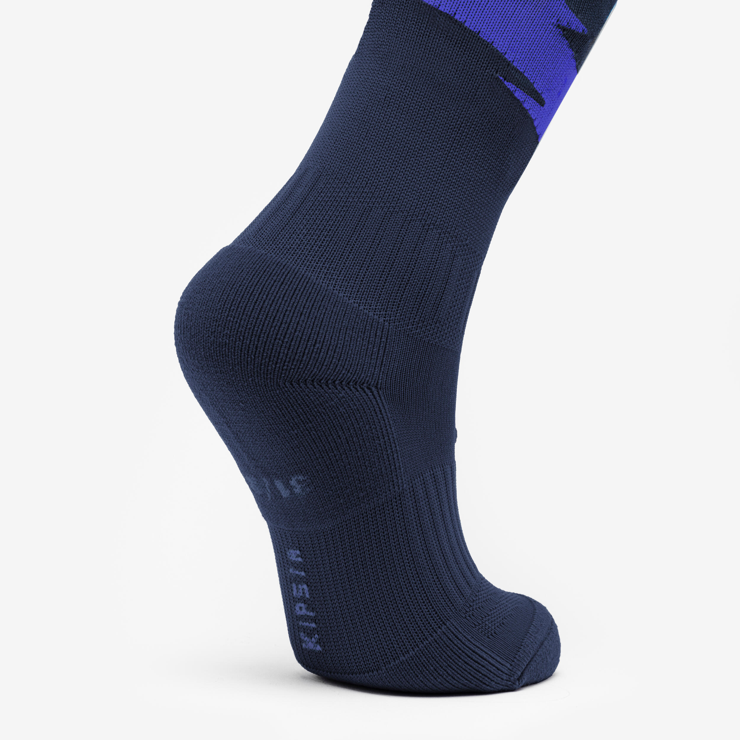 Voetbalsokken / voetbalkousen kind Viralto Roar Rhino - blauw/zwart 3/4