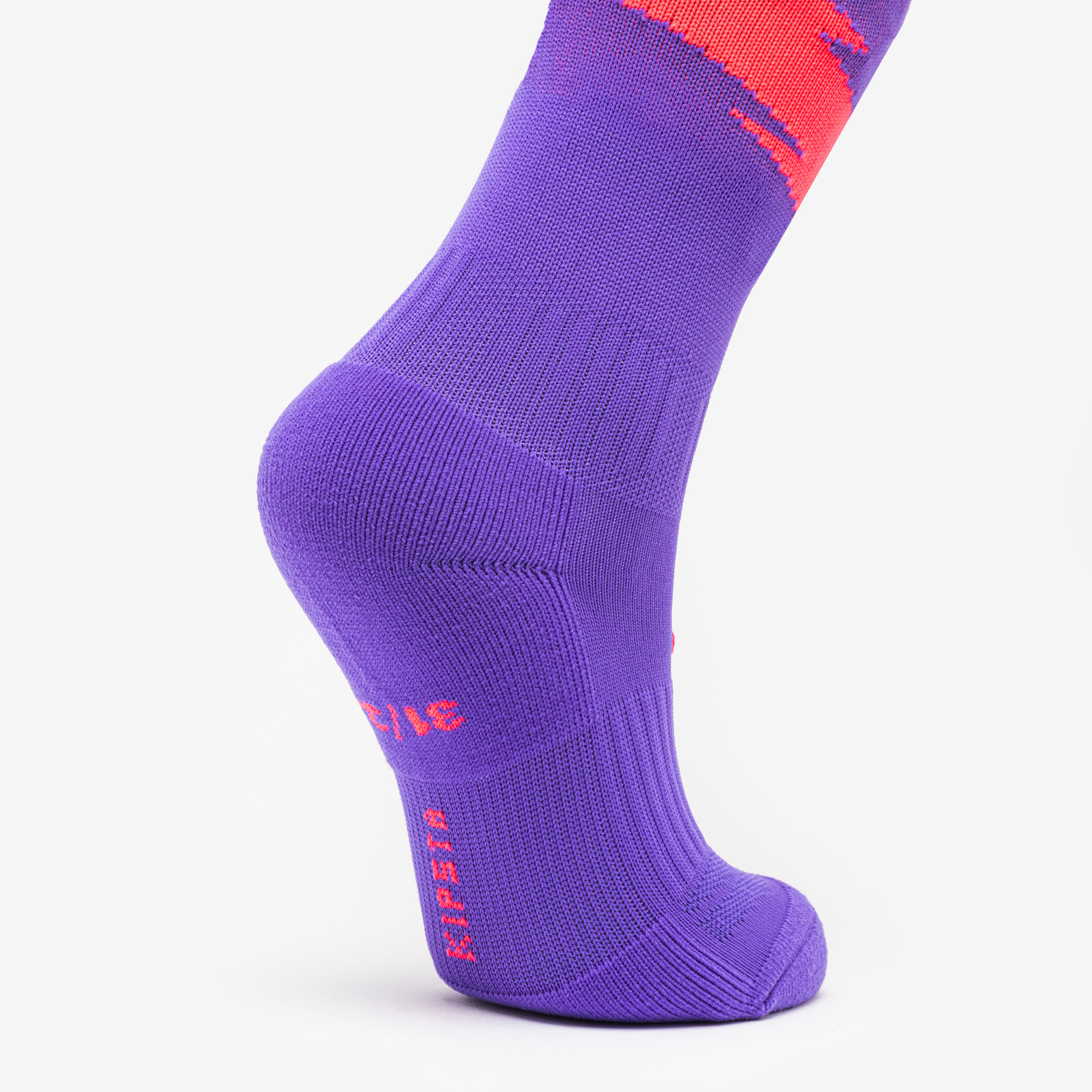 Kids Football Socks Viralto - Red and Purple