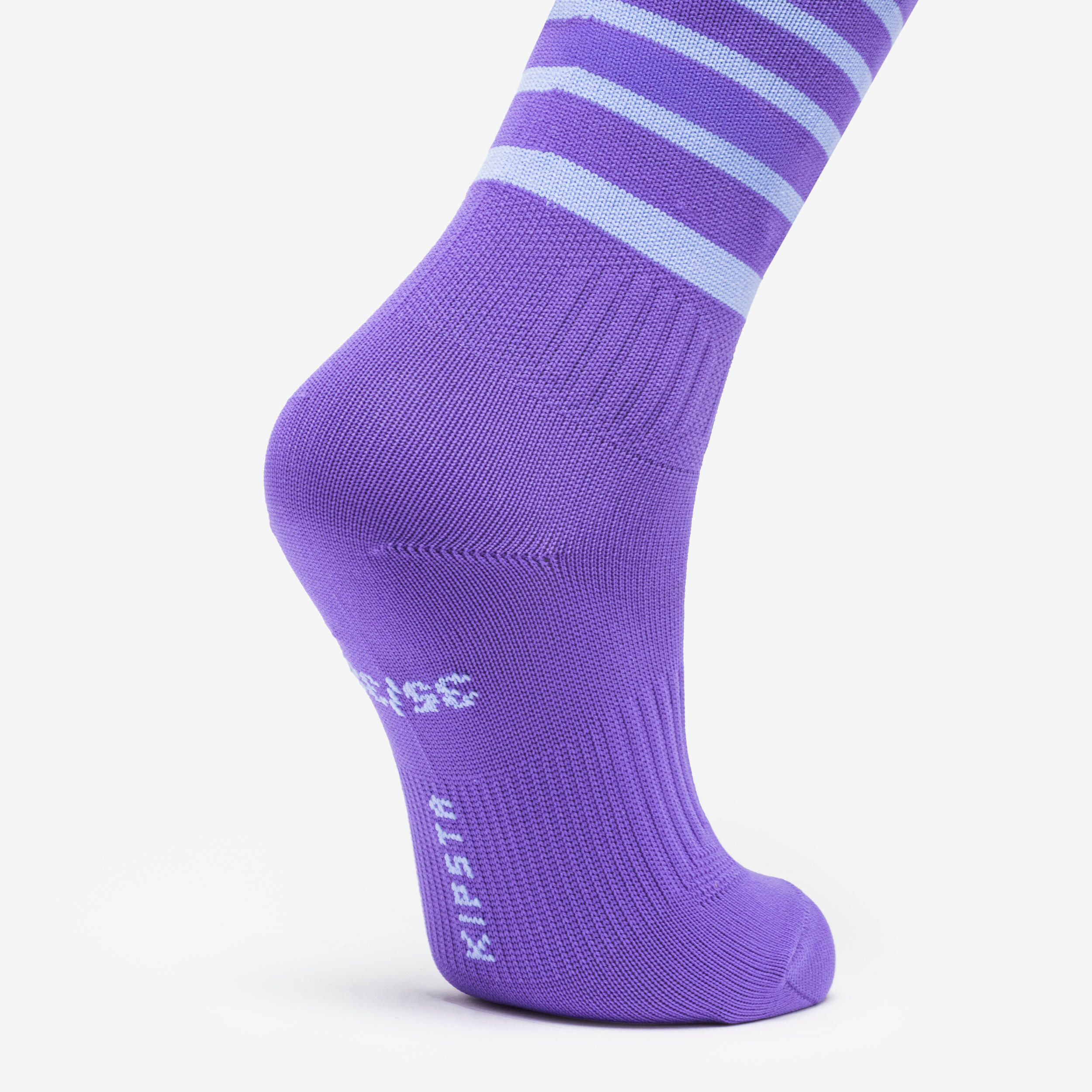 Chaussettes de soccer, Viralto violet à rayures - KIPSTA