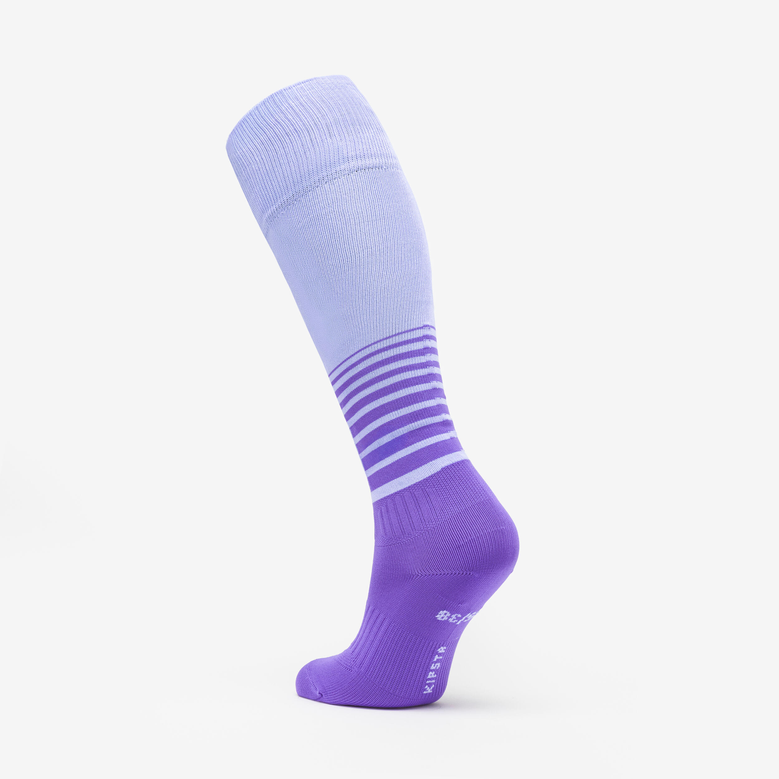 Chaussettes de soccer, Viralto violet à rayures - KIPSTA