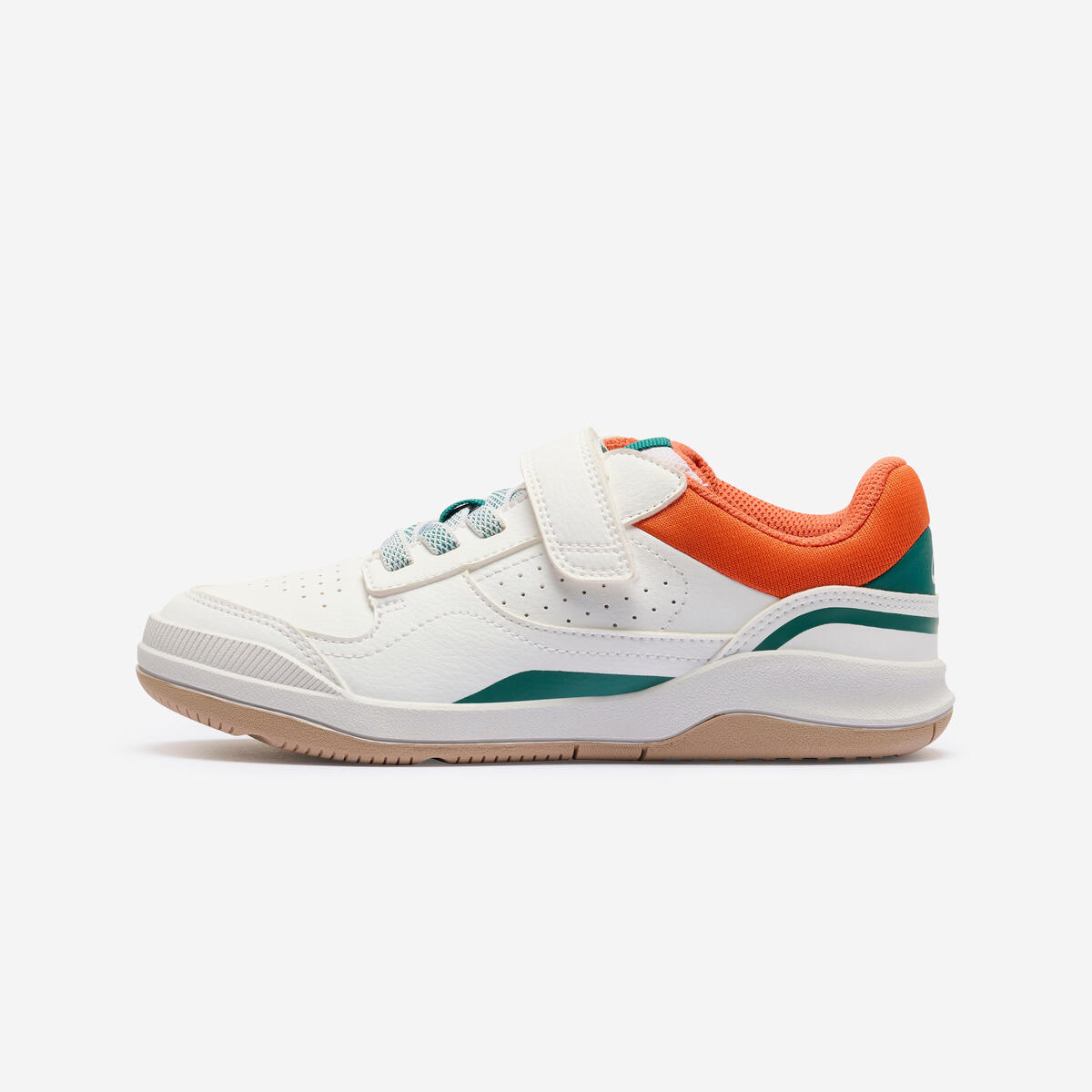 Chaussures sport résistantes enfant mixte, Playventure yard Blanc vert orange