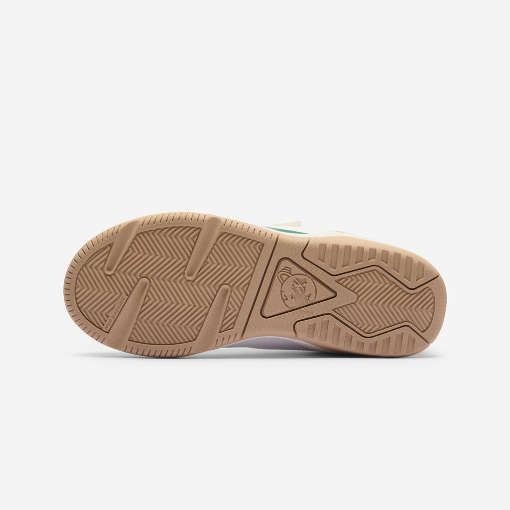 Fitnessschuhe Kinder robust Multisport - Playventure Yard Sneaker lila/grün