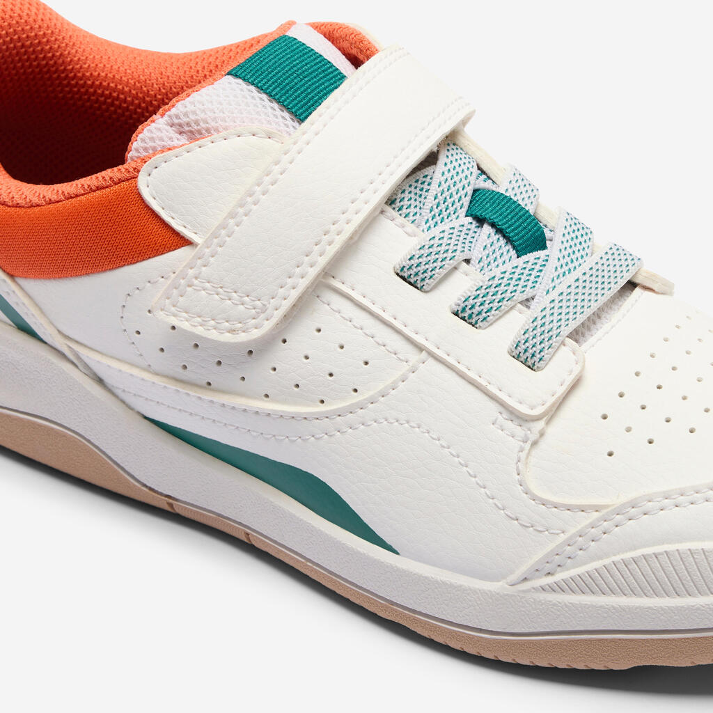 Fitnessschuhe Kinder robust Multisport - Playventure Yard Sneaker lila/grün