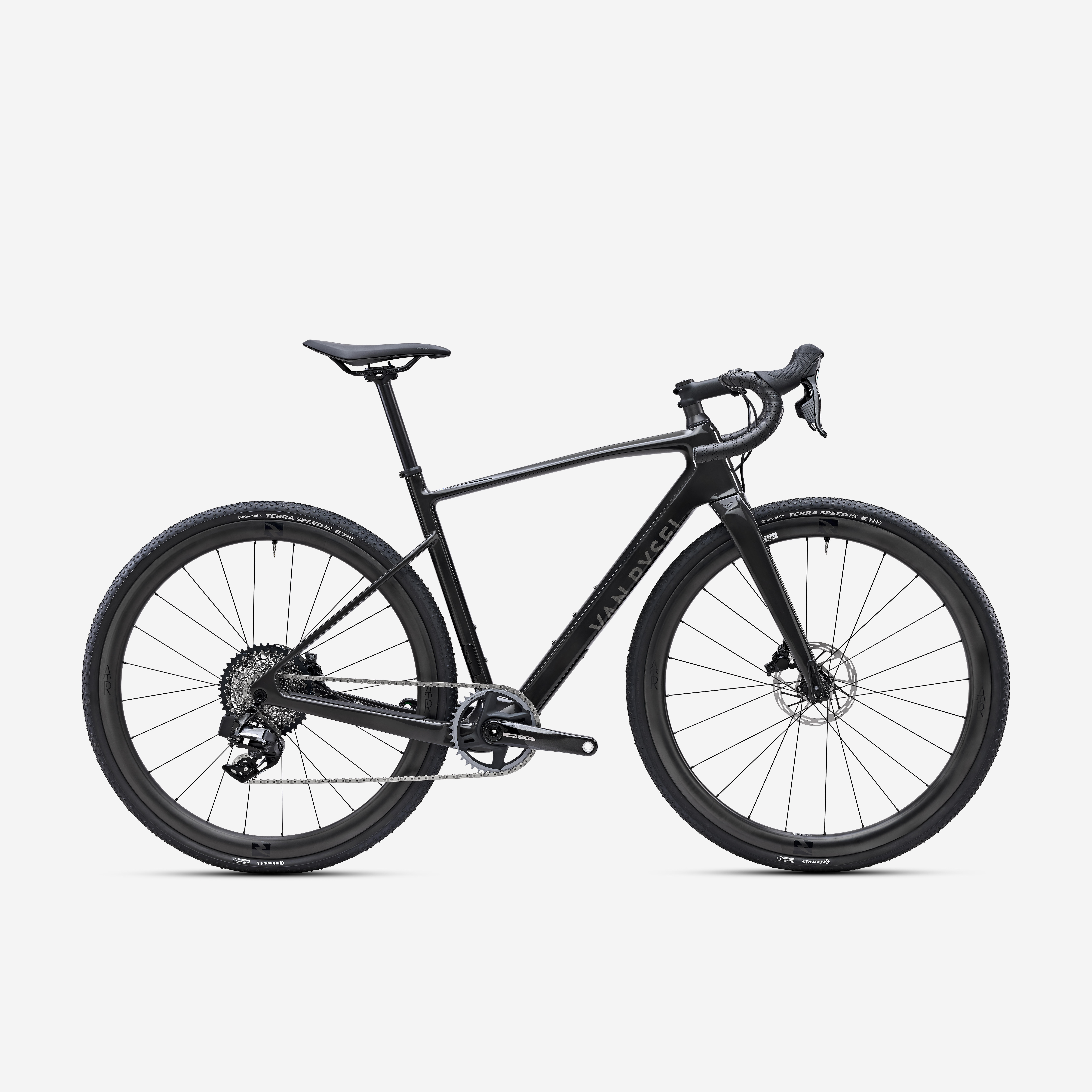 Žvyro dviratis „Van Rysel GCR“ su „SRAM Force AXS XPLR“, grynas
