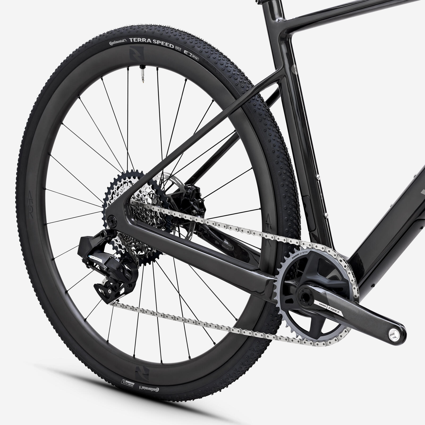 Vue latérale du Van Rysel GCR Force AXS XPLR