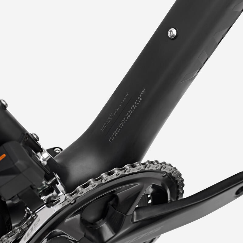 VELO DE ROUTE RCR SHIMANO 105 DI2 12S CAPTEUR DE PUISSANCE CARBON BRUT