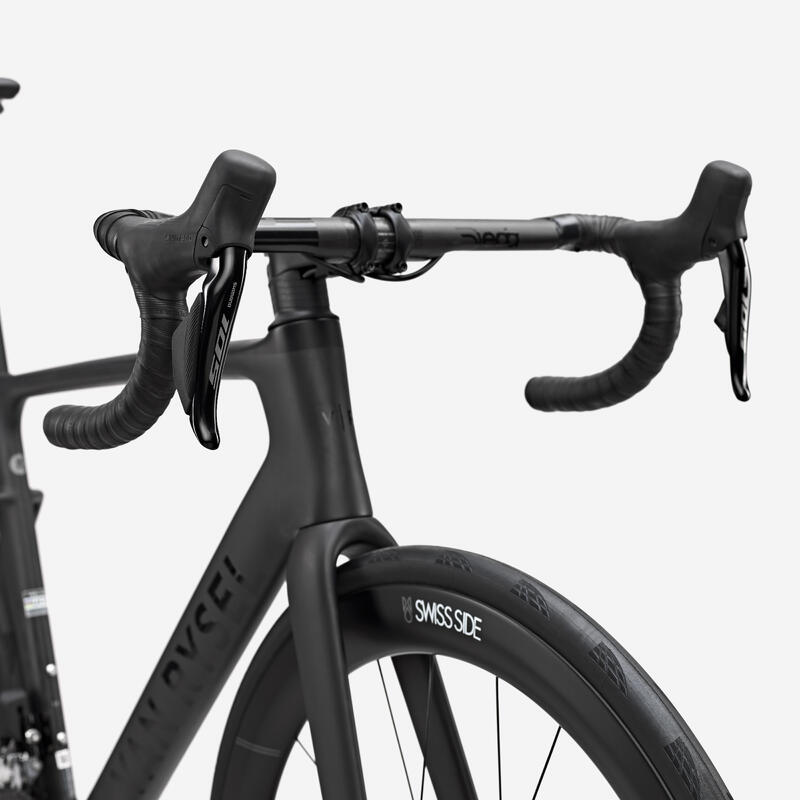 VELO DE ROUTE RCR SHIMANO 105 DI2 12S CAPTEUR DE PUISSANCE CARBON BRUT