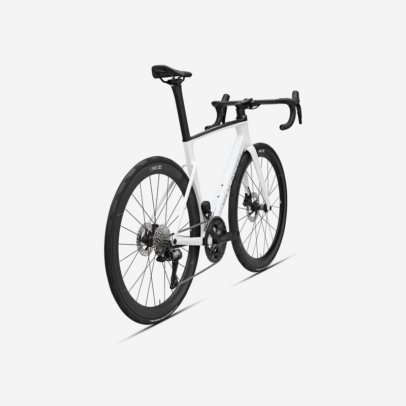 BICICLETĂ DE ȘOSEA RCR SHIMANO 105 DI2 12S SENZOR DE PUTERE ALB