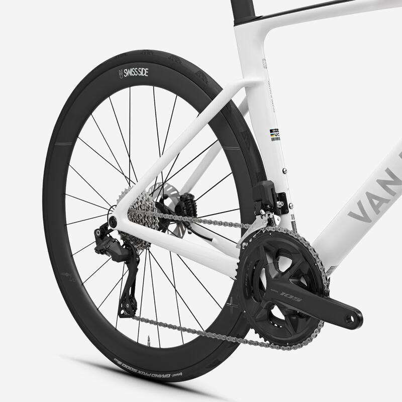 VELO DE ROUTE RCR SHIMANO 105 DI2 12S CAPTEUR DE PUISSANCE BLANC