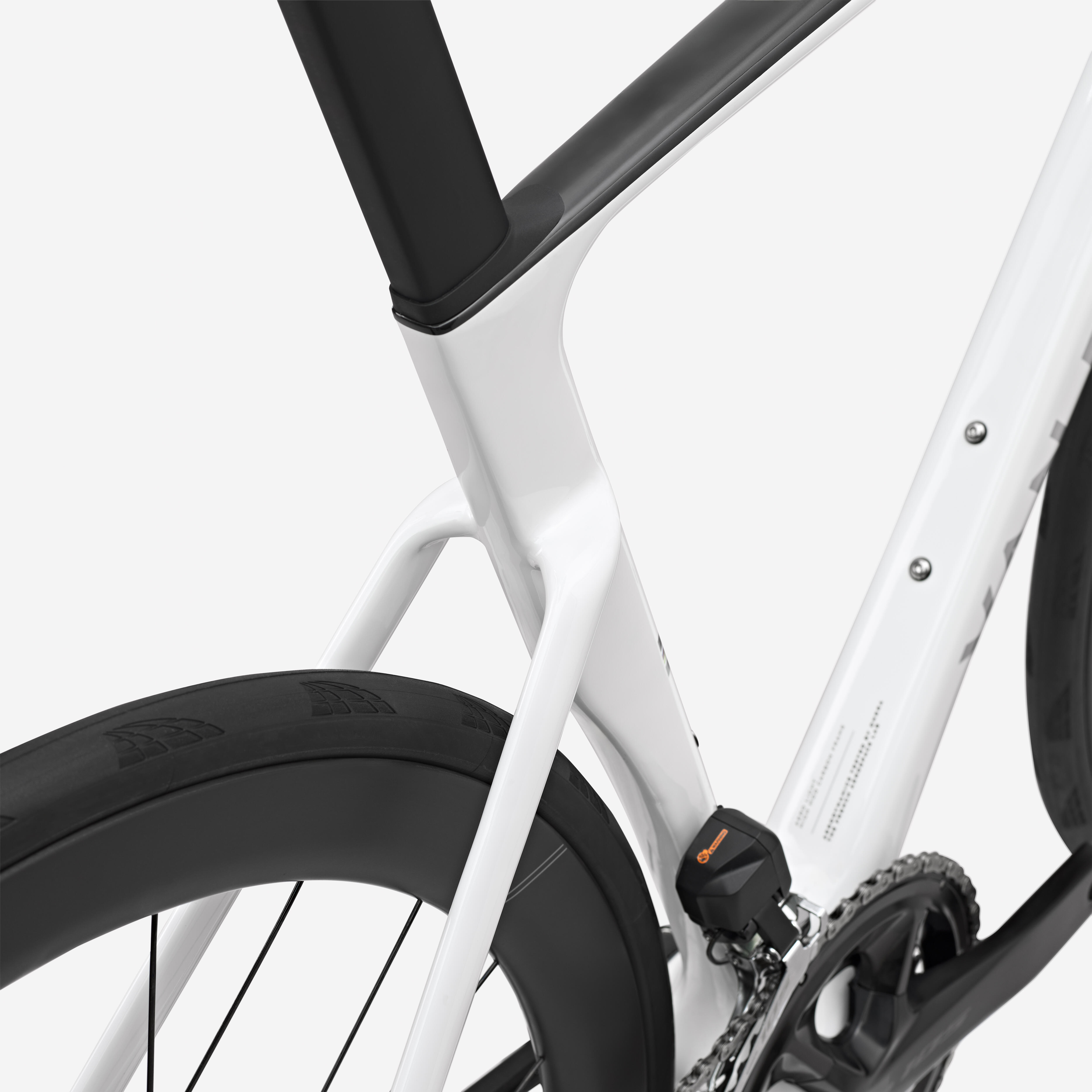 VAN RYSEL Cestný bicykel RCR 105 Di2 2x12 PWM biely S · záber 10