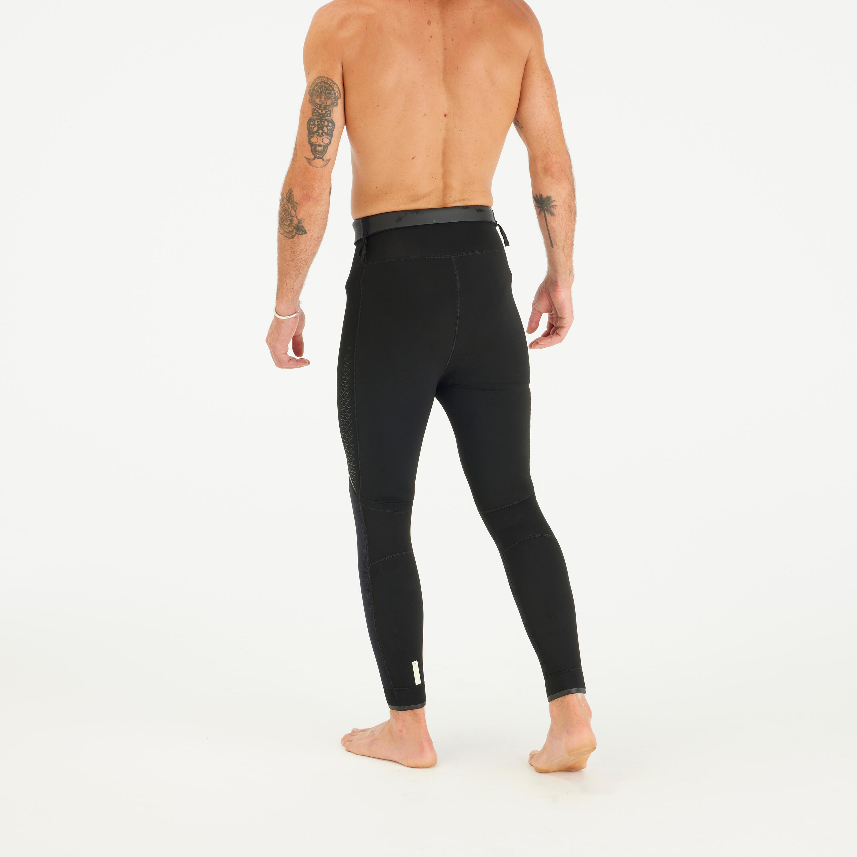 Pantalon chasse sous-marine Néoprène refendu 7mm homme, SPF 900 noir 2/11