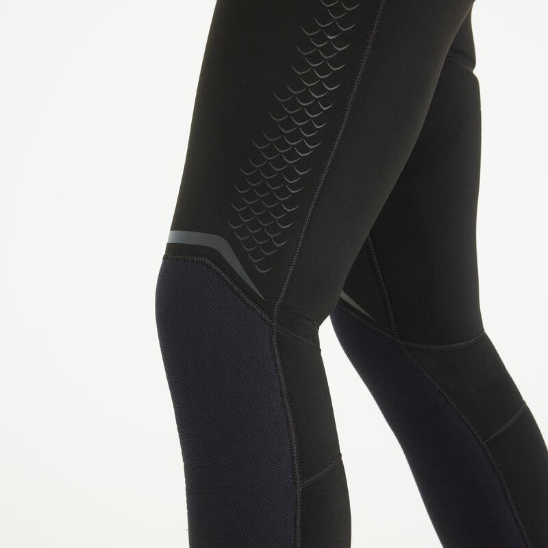 Pantalon chasse sous-marine Néoprène refendu 7mm homme, SPF 900 noir