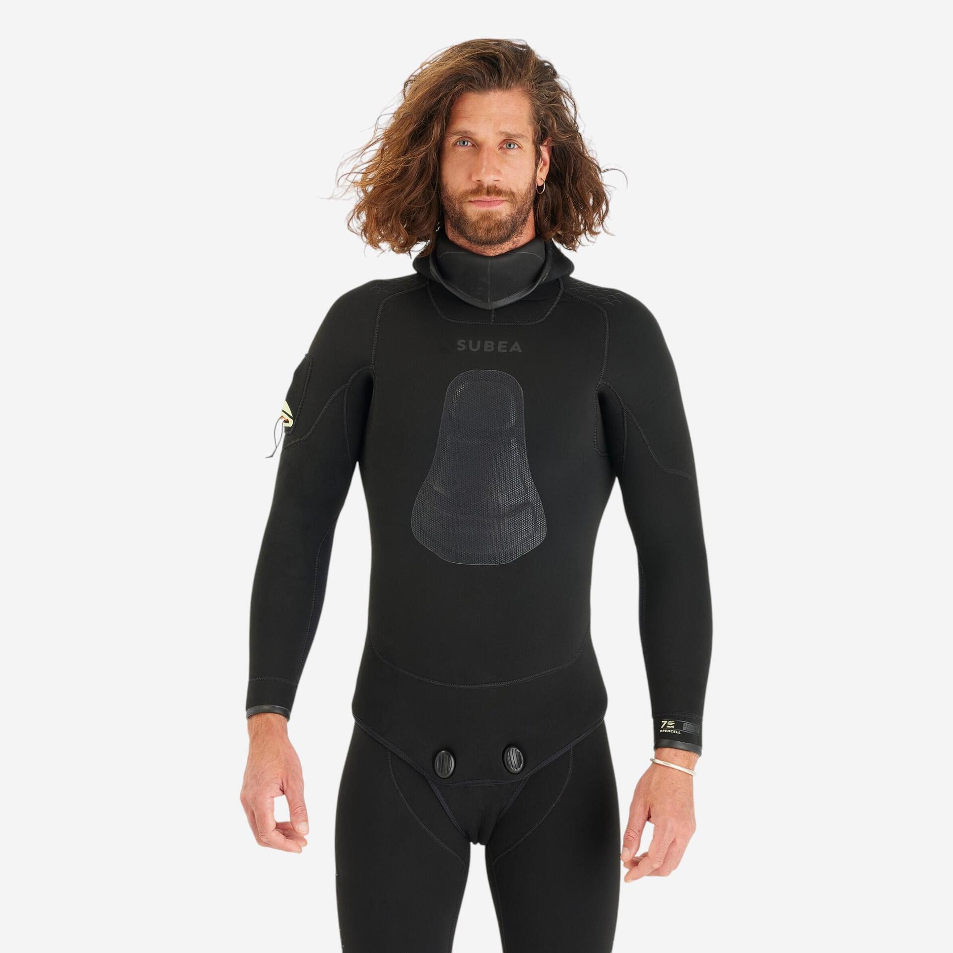 Veste chasse sous-marine néoprène refendu 7mm homme, spf 900 noir - Sports nautiques et aquatiques - Plongée - SUBEA-Decathlon PRO - Clubs -