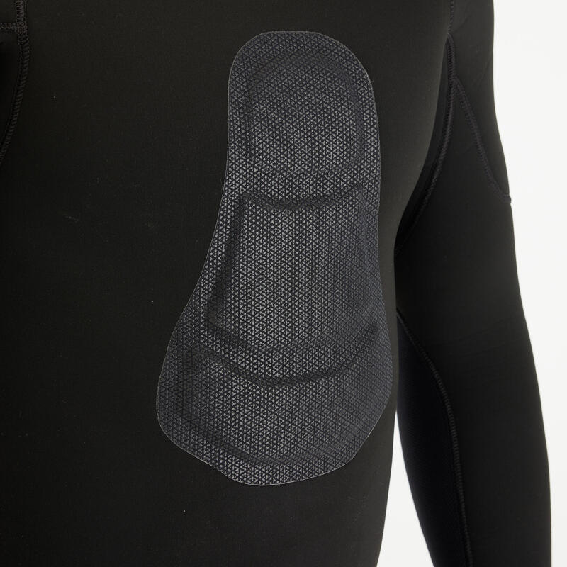 Geacă activități sportive submarine neopren întărit 7mm SPF 900 Negru Bărbați