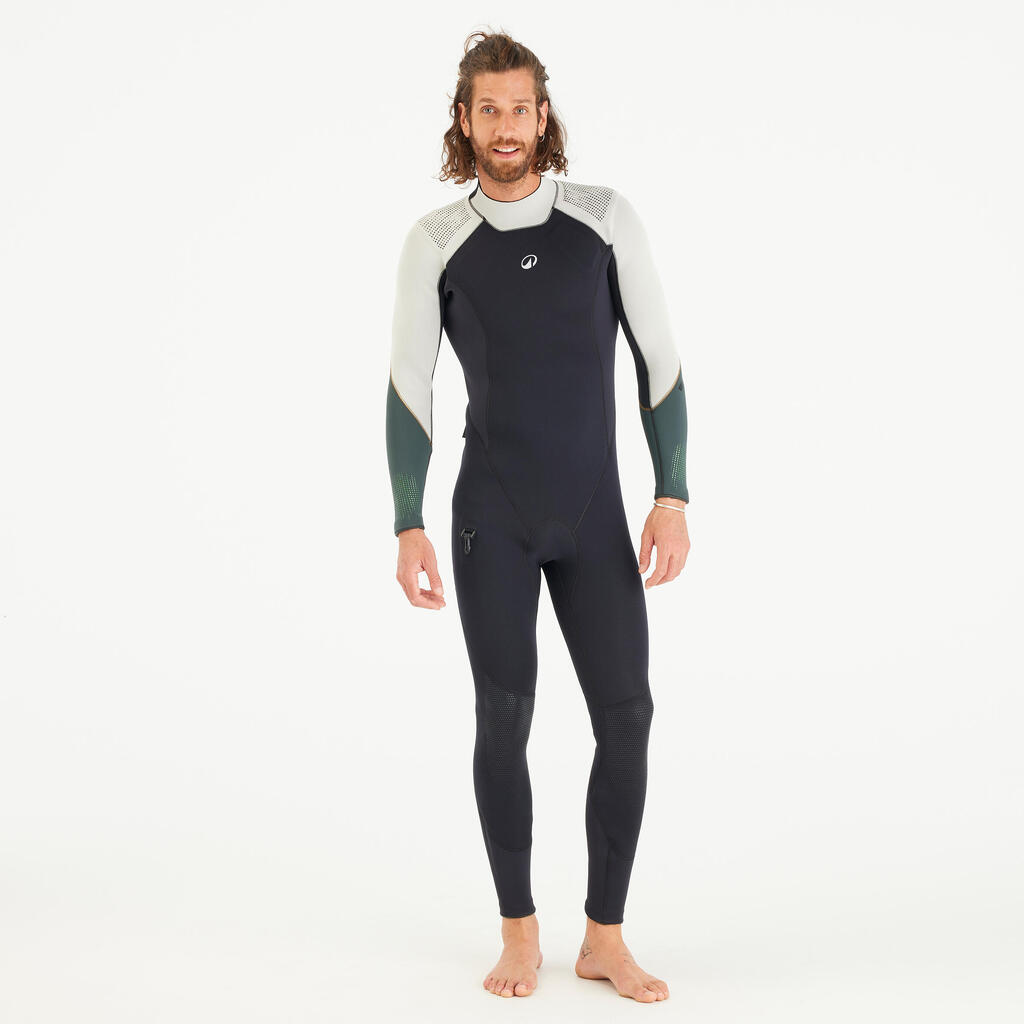Men’s diving wetsuit 3 mm neoprene - SCD 900 Khaki Black