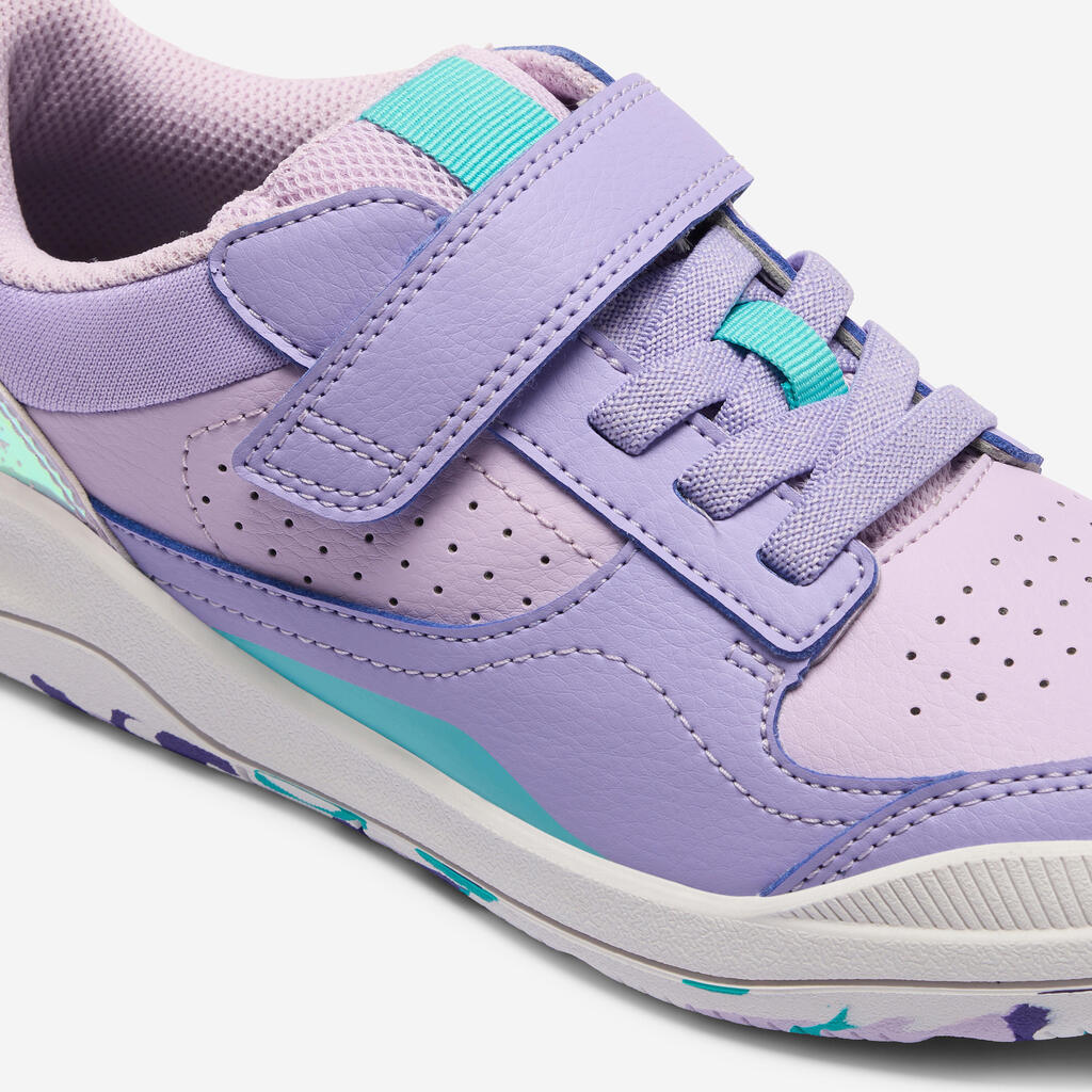 Chaussures de sport à scratch résistantes enfant, Playventure Yard violet