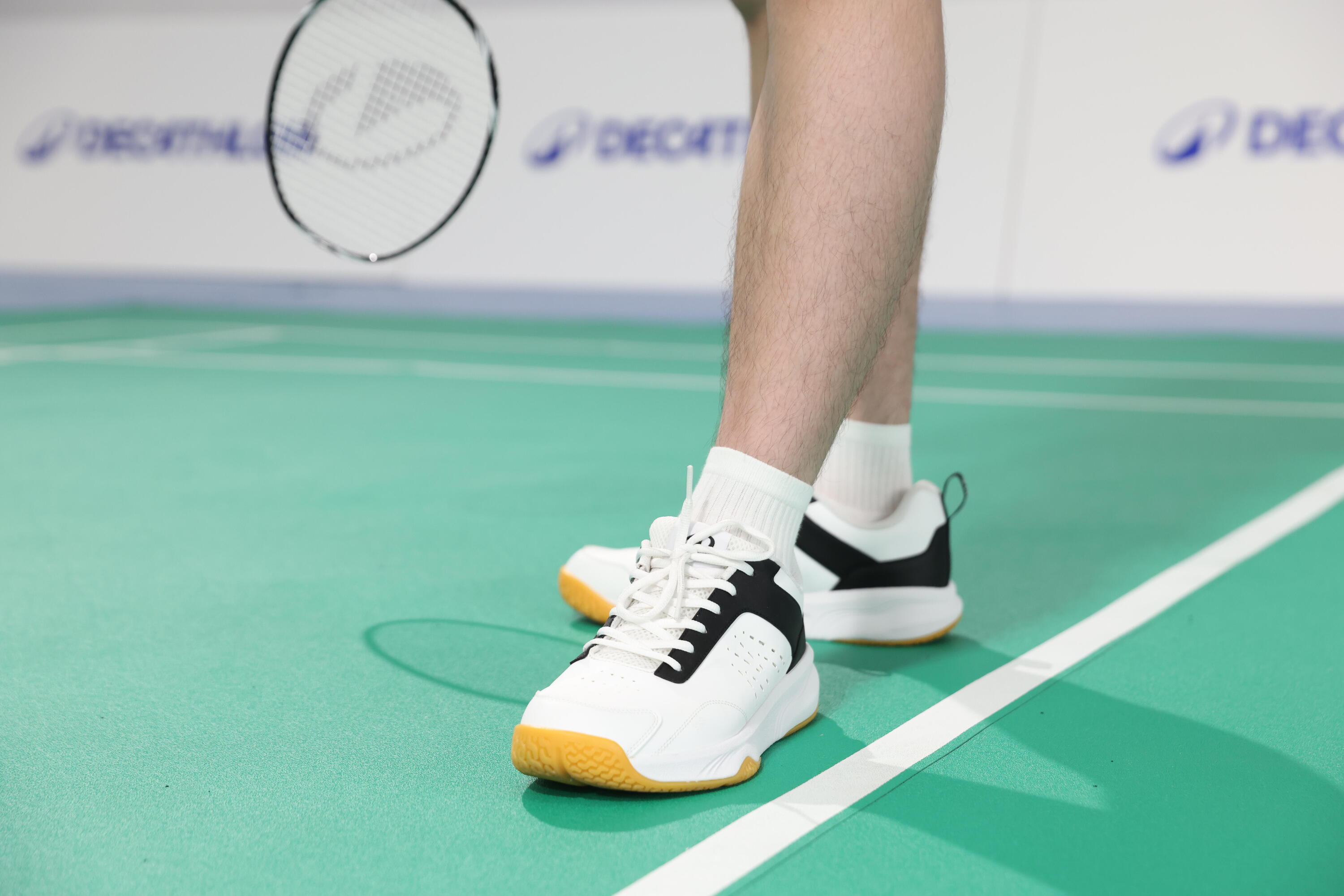 CALÇADO BADMINTON HOMEM BS SENSATION 500 M BRANCO 17/19