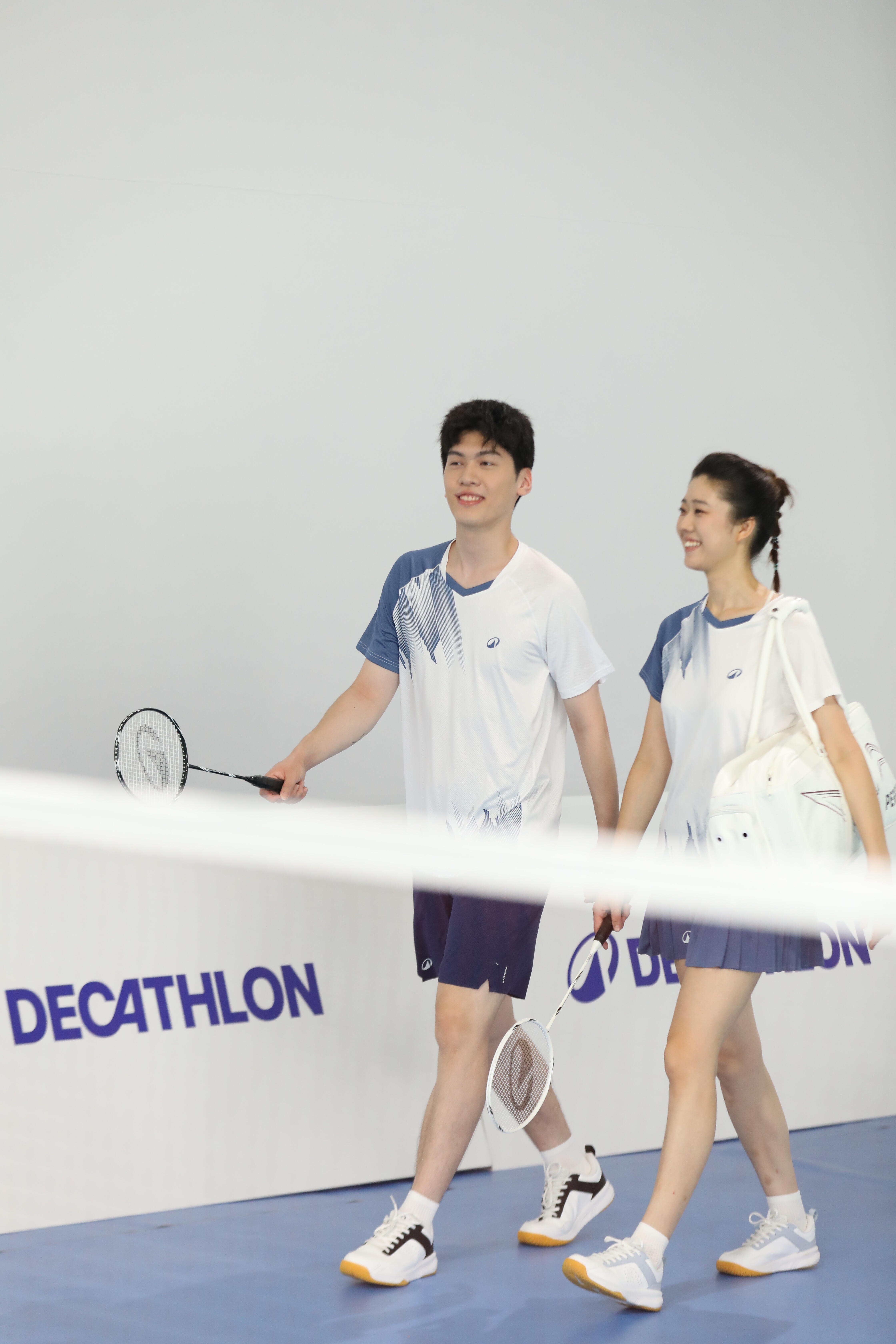 Badminton Racket Set 2 Rackets - Sensation 500 Black White - PERFLY