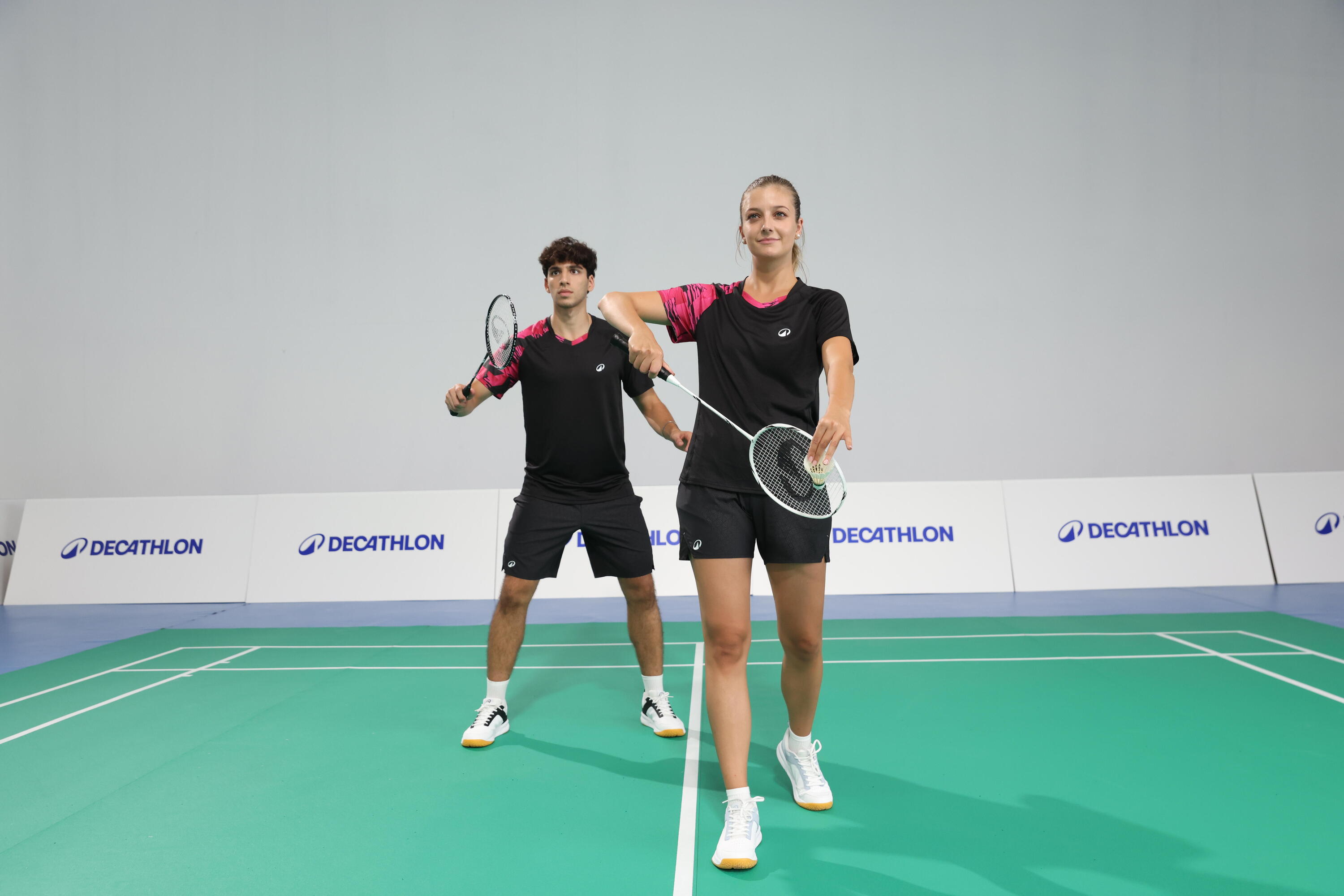 Lot de Raquette de Badminton Adulte BR Sensation 500 - Noir/Blanc 19/20