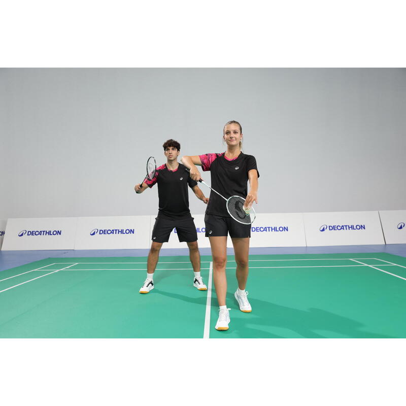 Lot de Raquette de Badminton Adulte BR Sensation 500 - Noir/Blanc