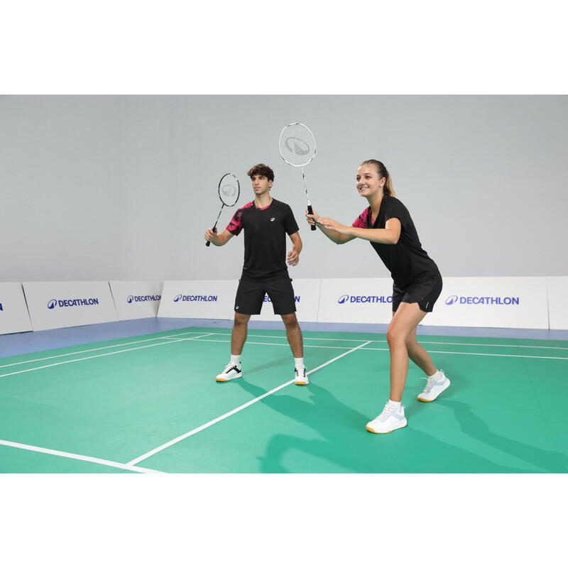 Set de rachete de de badminton Adulți BR Sensation 500 - Negru/Alb
