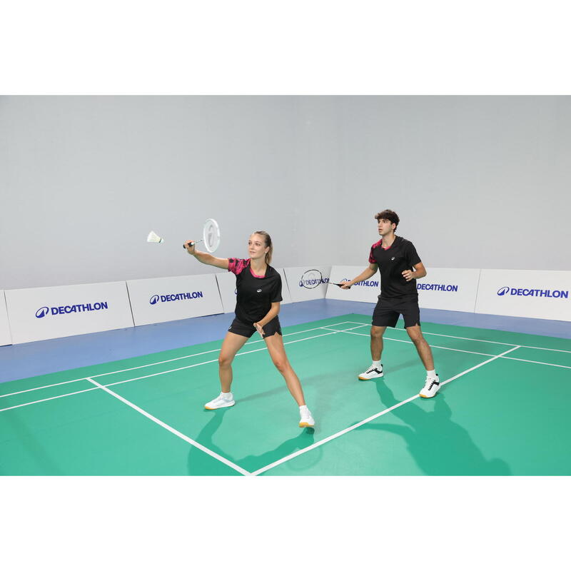 Set de rachete de de badminton Adulți BR Sensation 500 - Negru/Alb