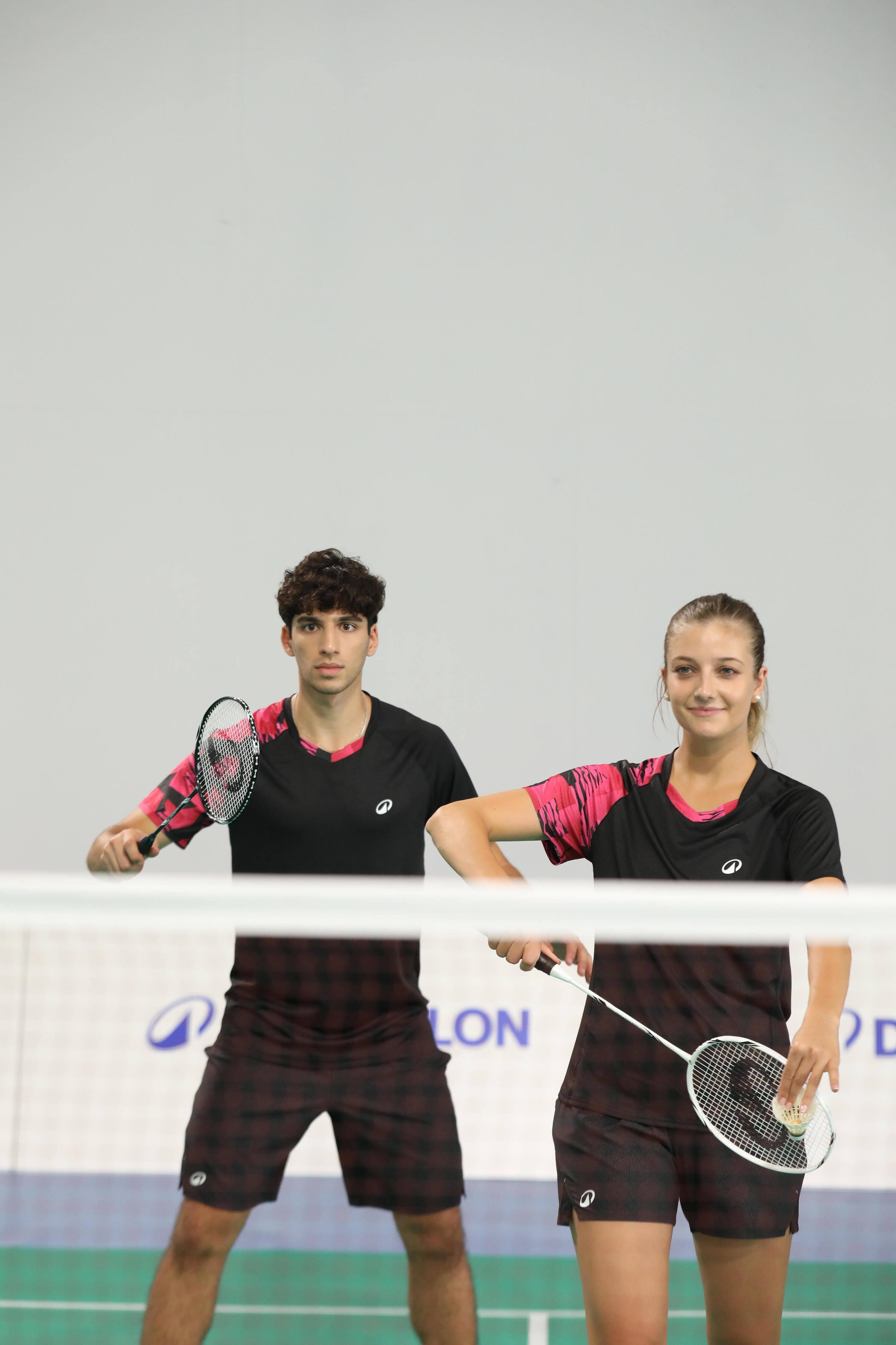 Lot de Raquette de Badminton Adulte BR Sensation 500 - Noir/Blanc 16/20