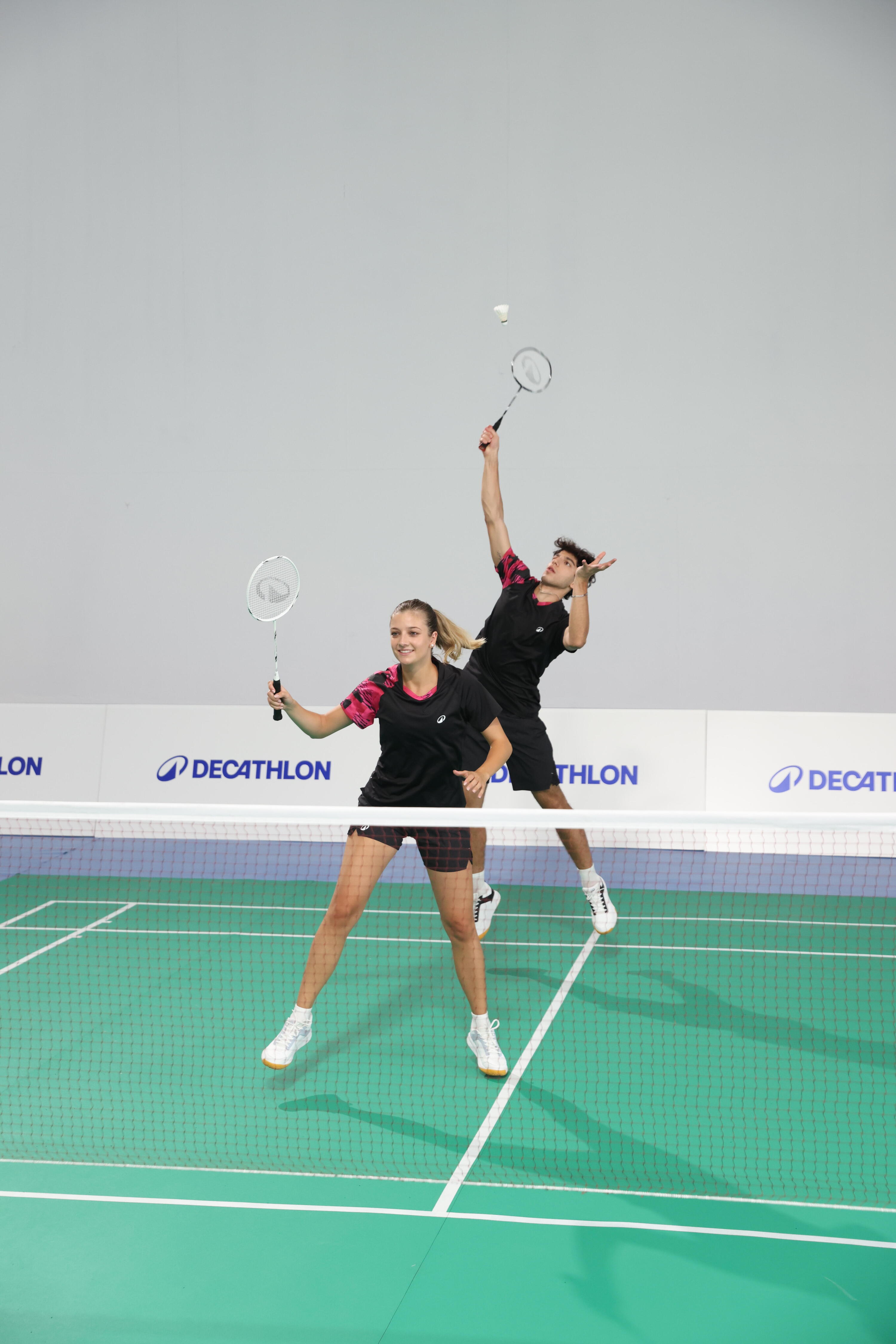 Lot de Raquette de Badminton Adulte BR Sensation 500 - Noir/Blanc 15/20