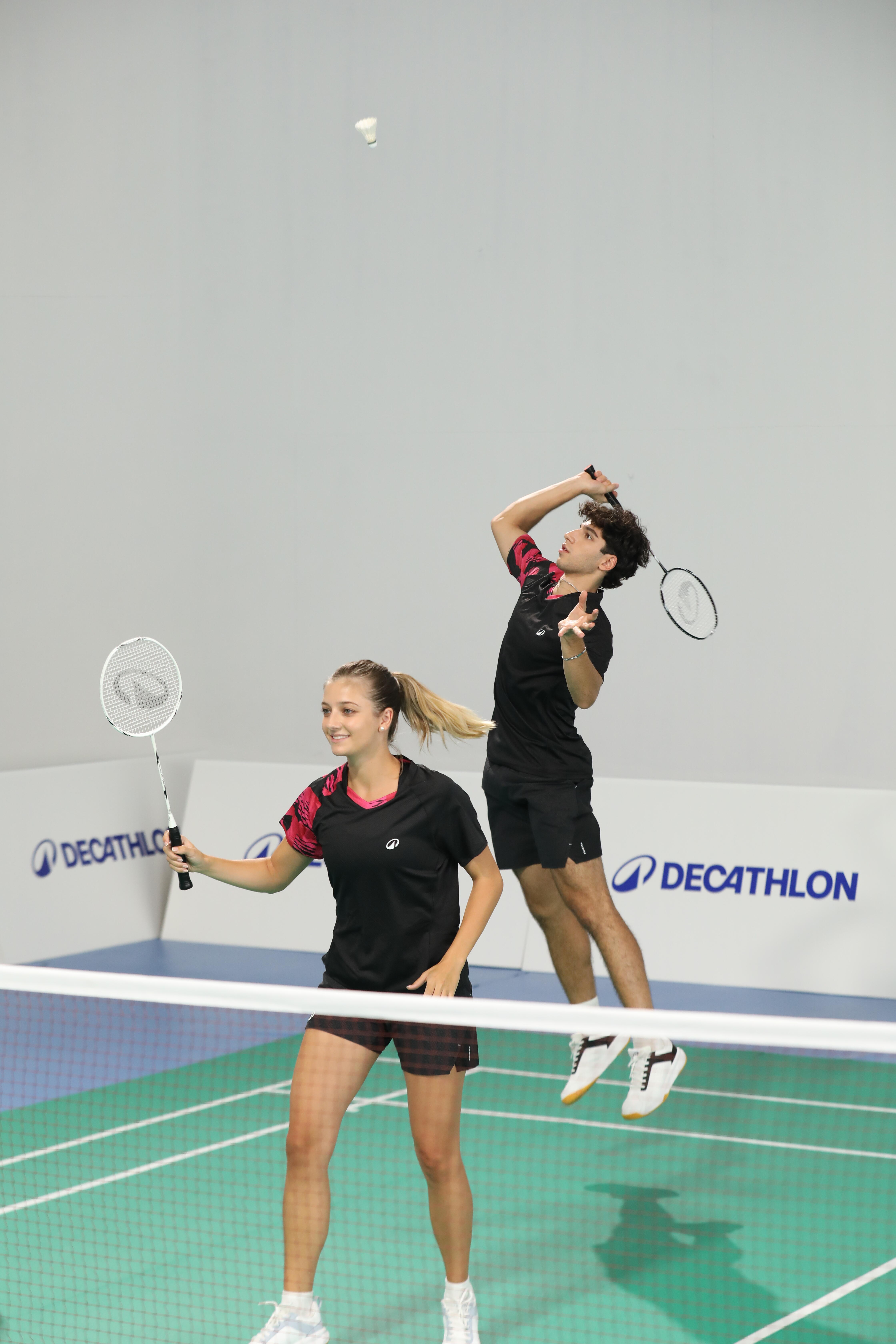 Ensemble de badminton – 2 raquettes 2 volants Sensation 500 noir blanc - PERFLY