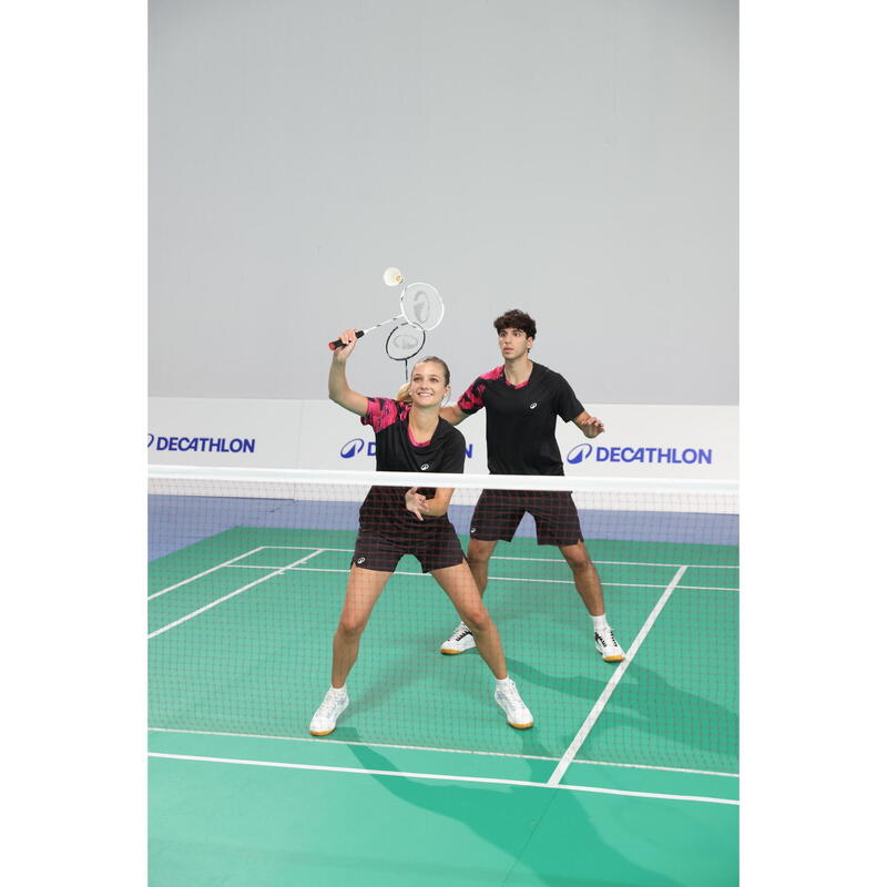 Set de rachete de de badminton Adulți BR Sensation 500 - Negru/Alb