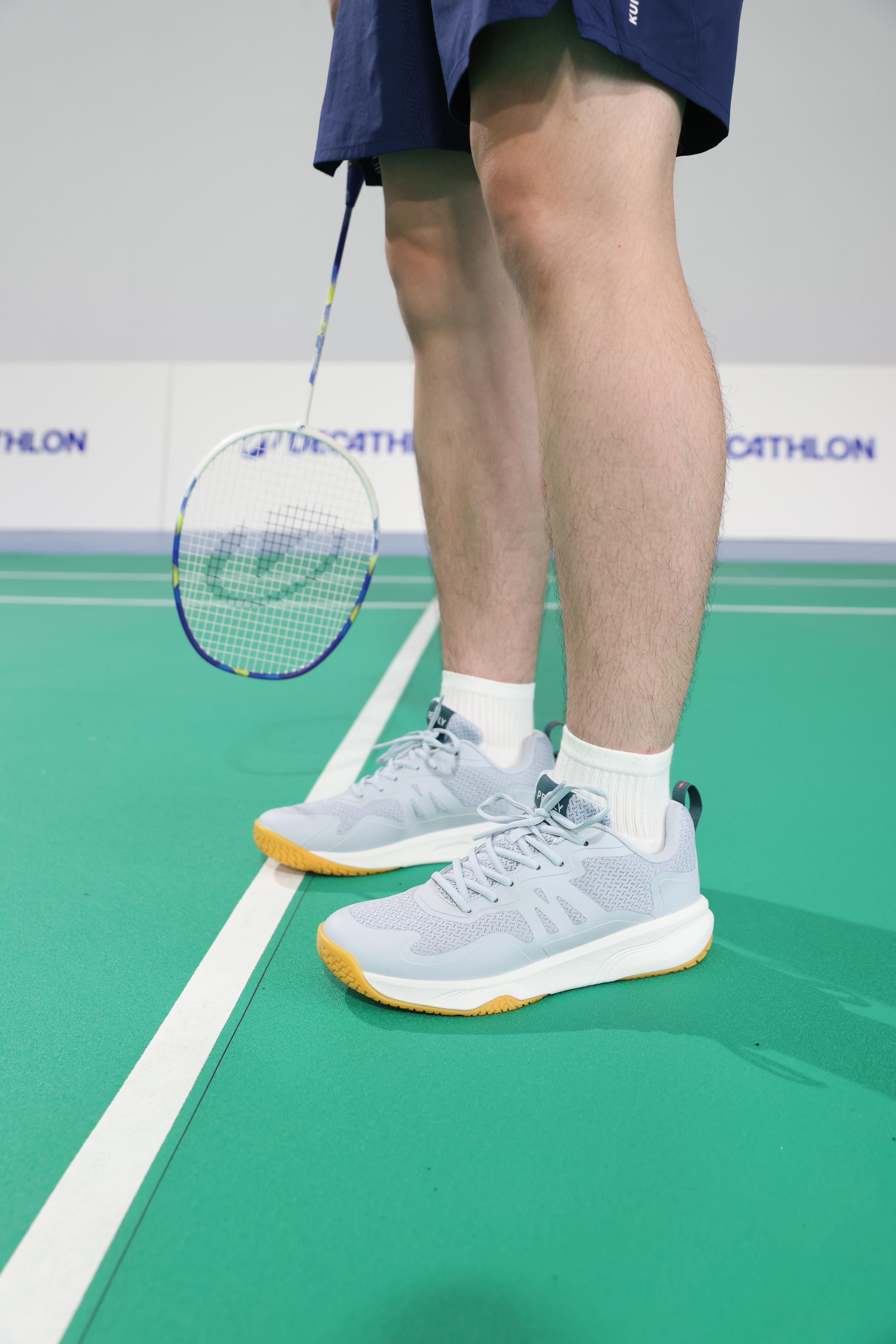 Men's Badminton Shoes - Sensation 530 Grey - PERFLY