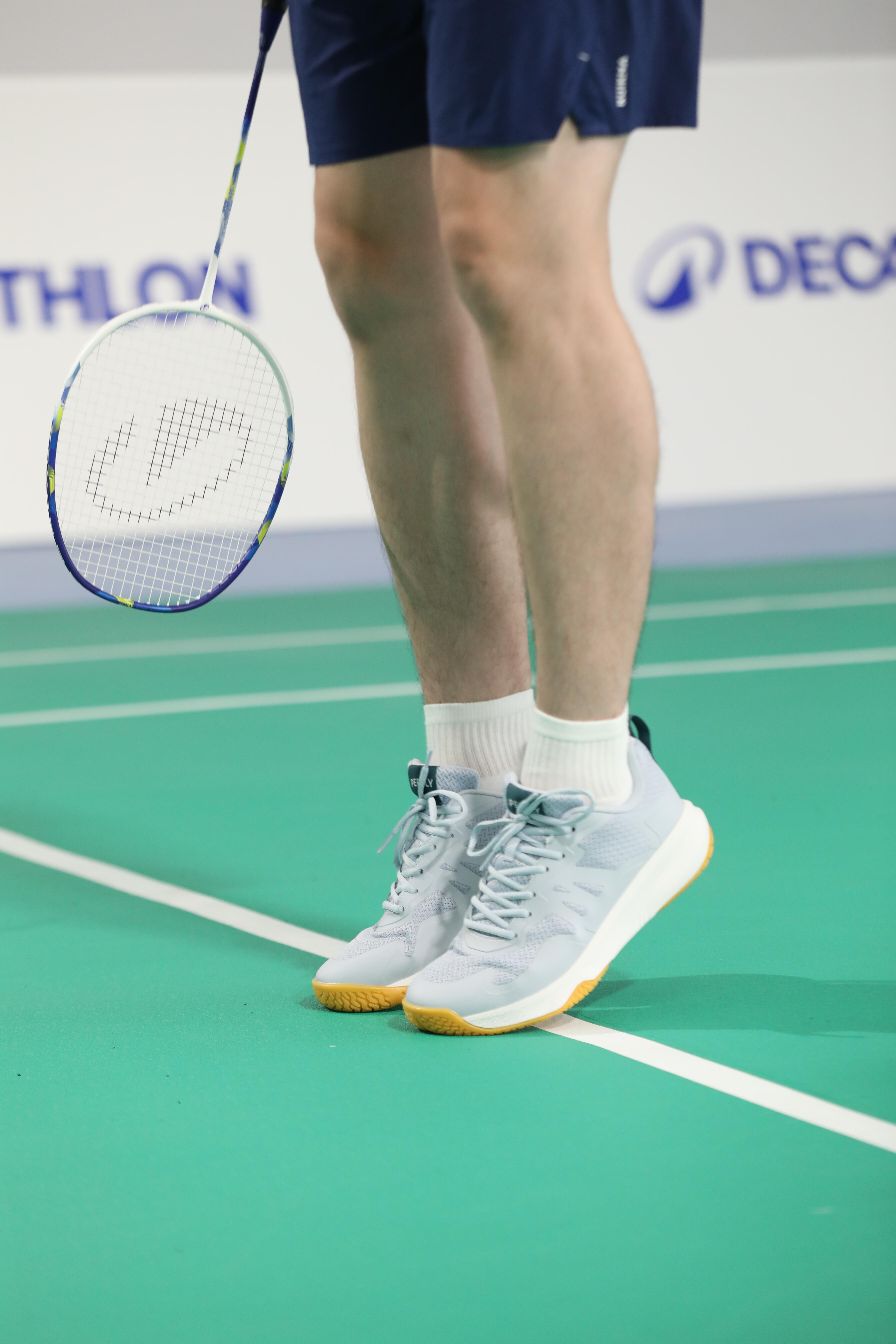 Men's Badminton Shoes - Sensation 530 Grey - PERFLY