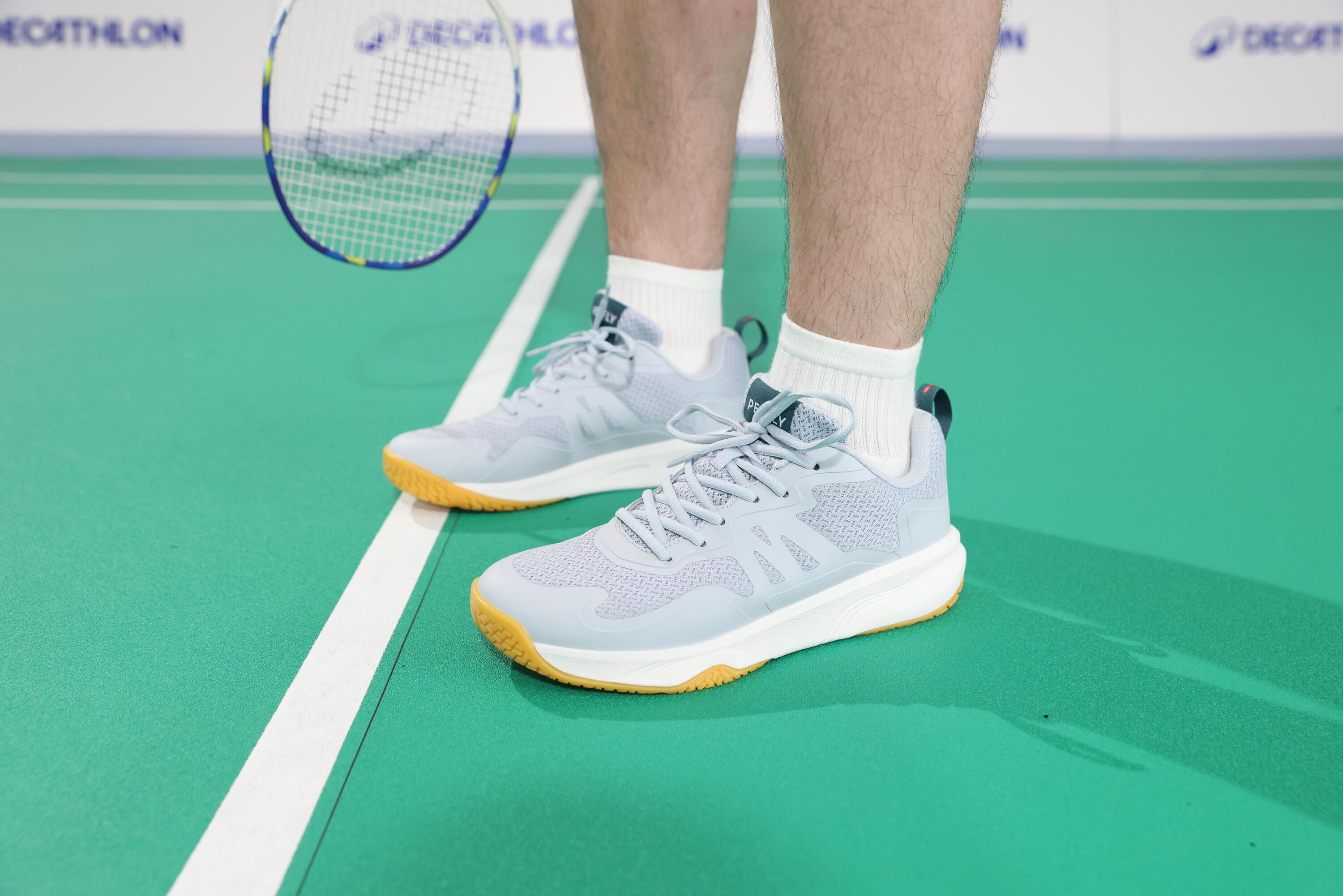 Chaussures de badminton homme - Sensation 530 gris 15/17