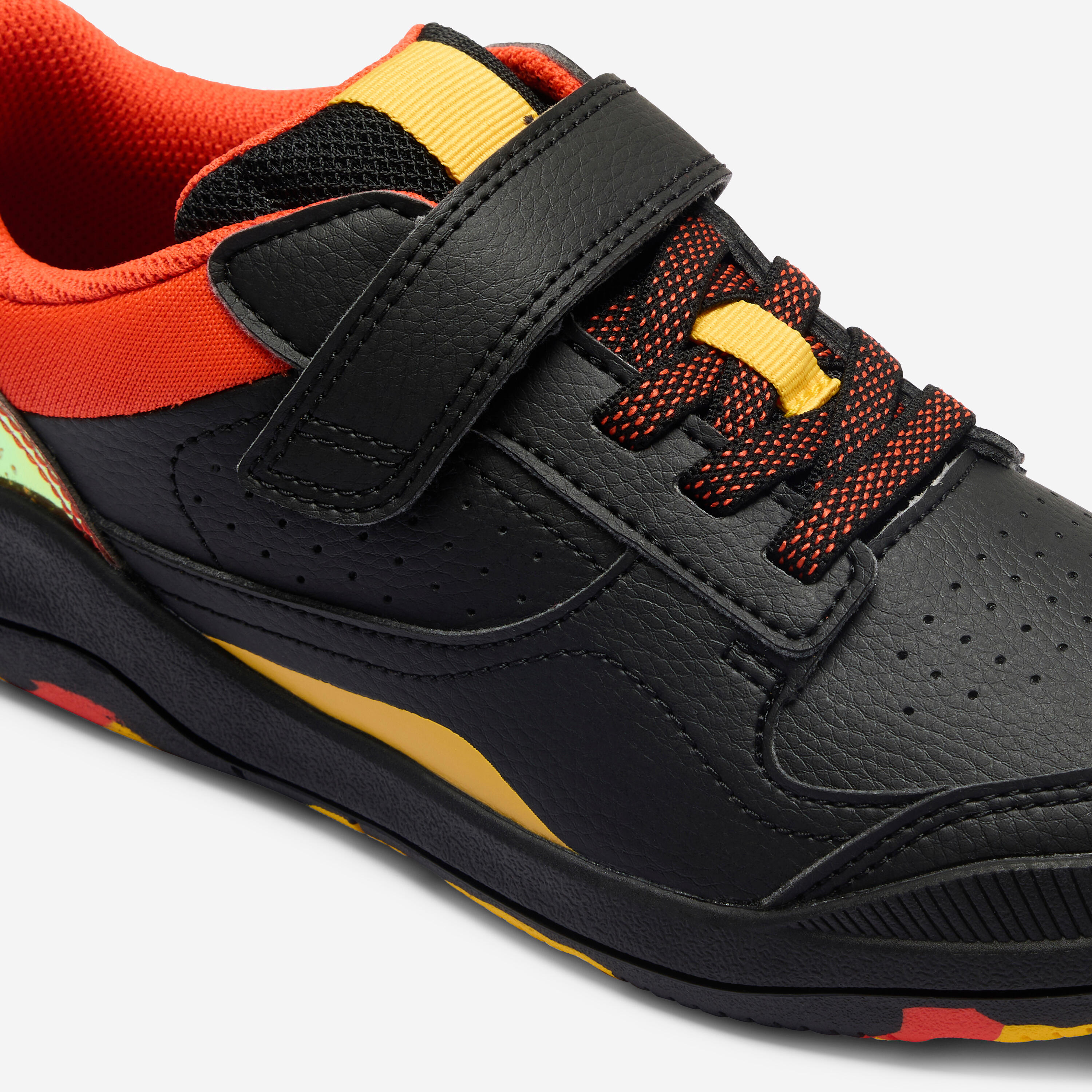 Kids' Unisex Hard-Wearing Multisport Shoes Playventure Yard - Black/Blue/Purple