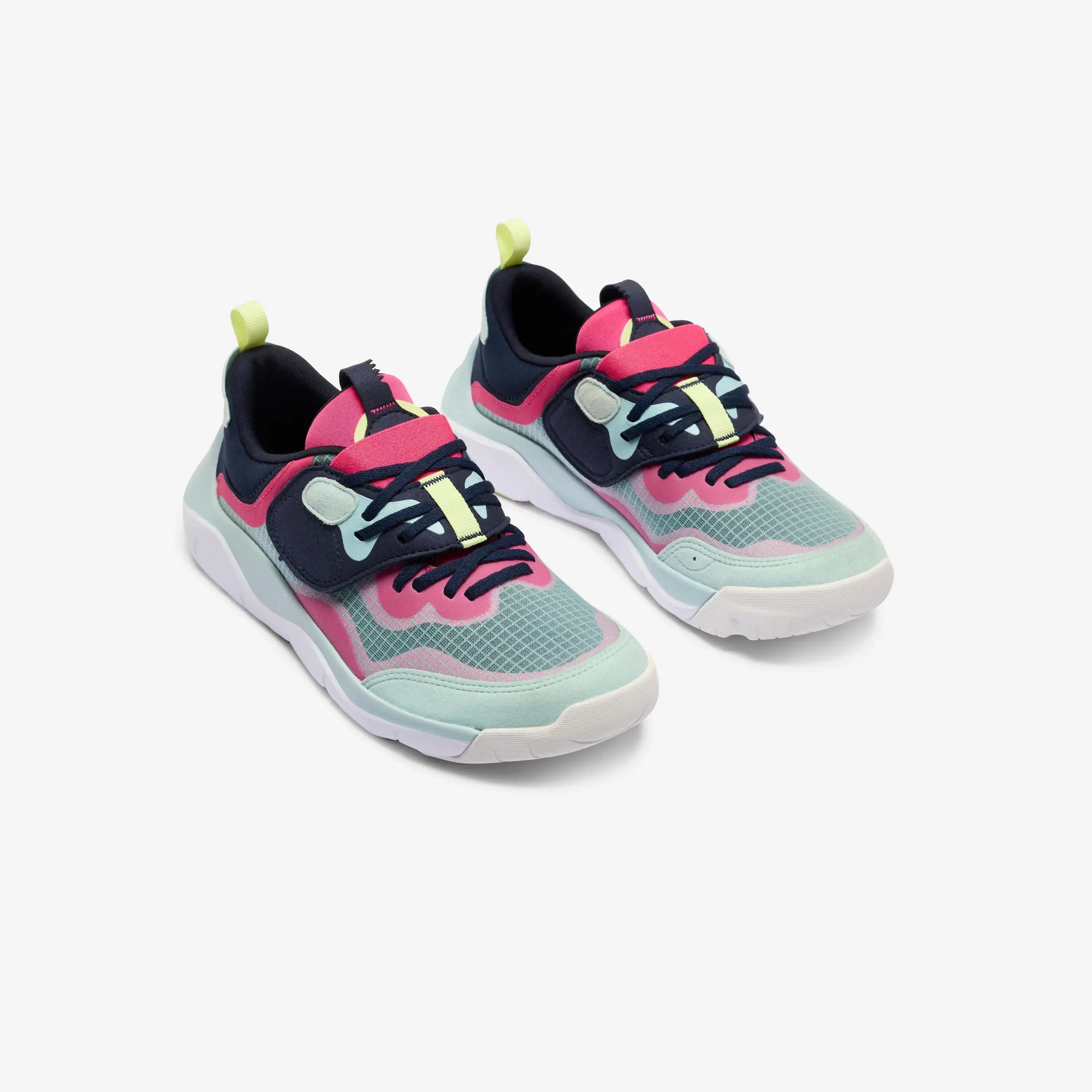 Kids' easy slip on rip-tab shoes, Playful City multicoloured -  3