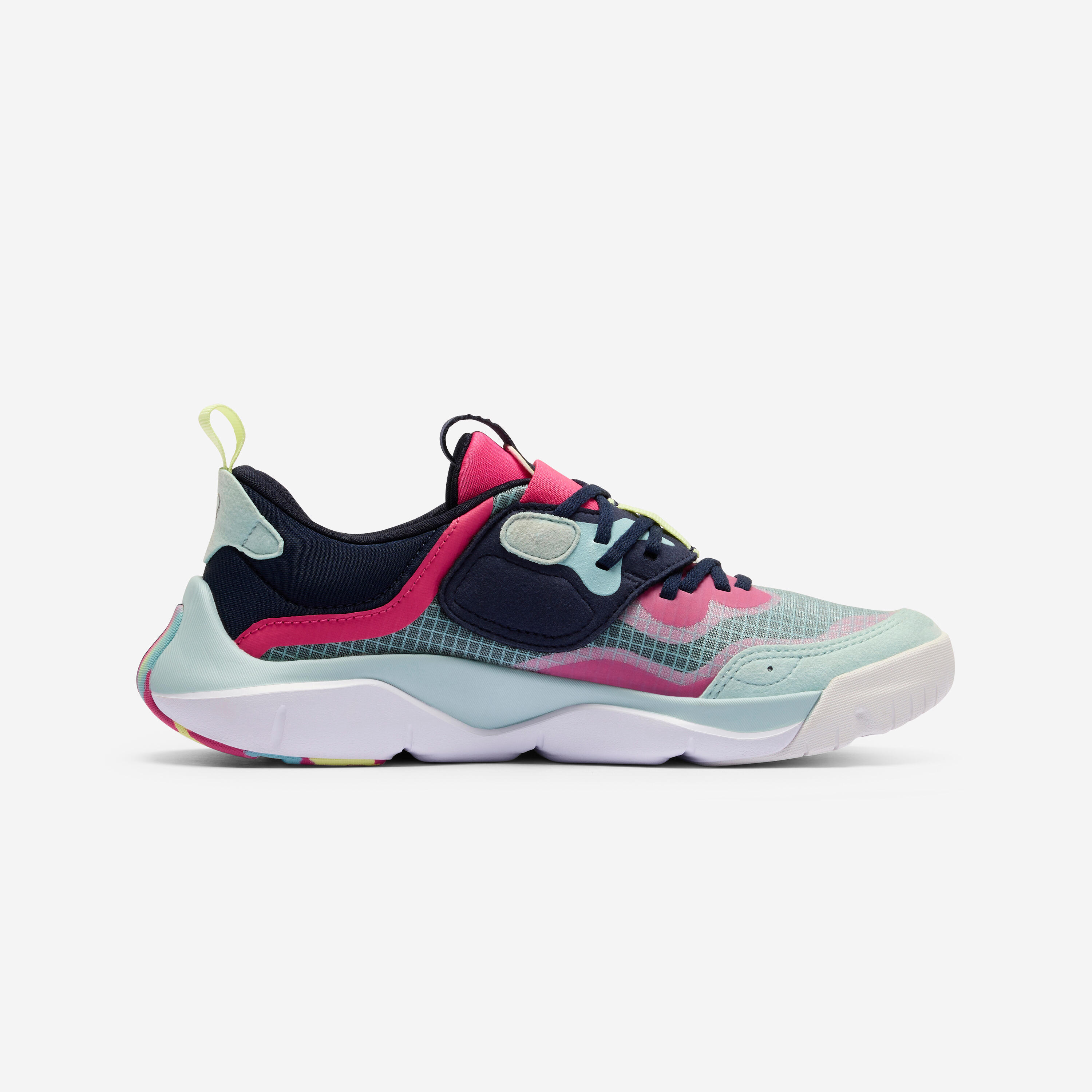 Kids' Unisex Easy-On Multisport Trainers Playful City - Blue & Pink 5/6
