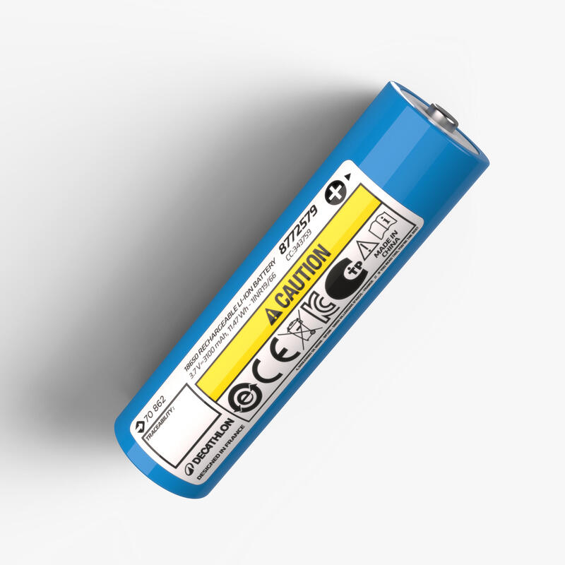 Újratölthető lítium-ion akkumulátor 18650, 3,7 V, 3100 mAh