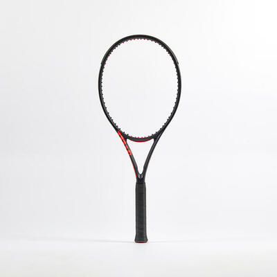 Tennisracket voor volwassenen clash 100 v3 zwart oranje