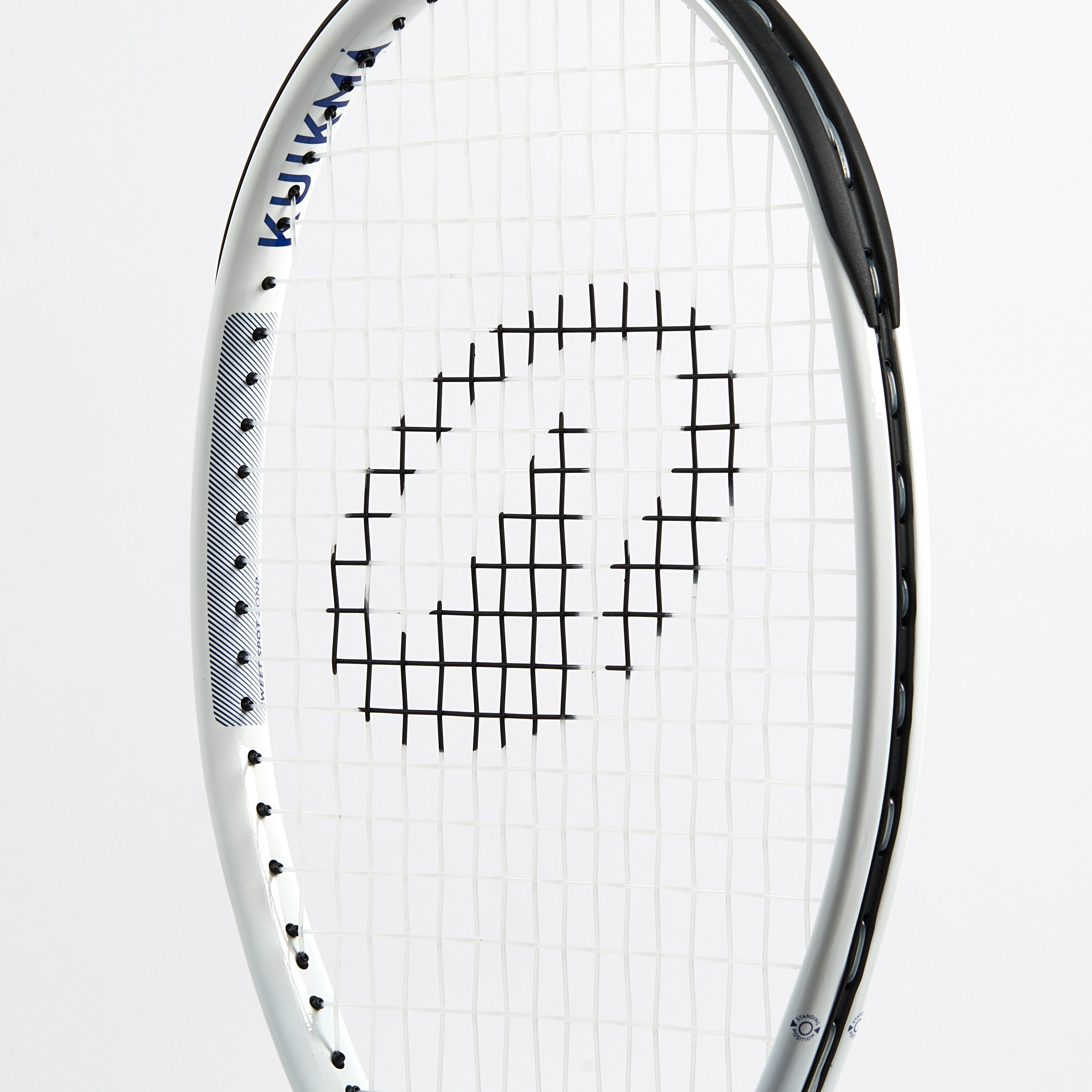 Tennisracket Easy voor volwassenen blauw/wit 5/8