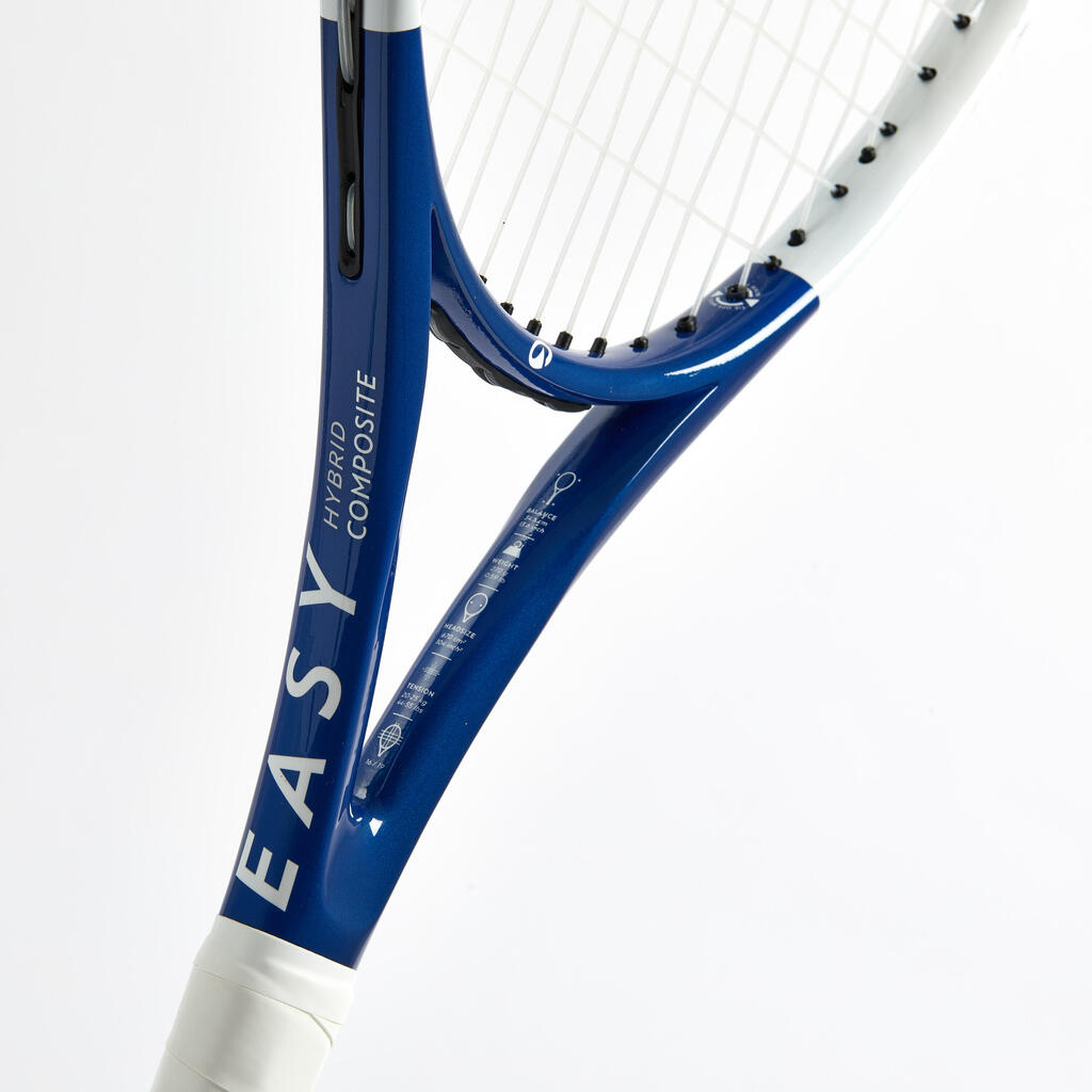 RAQUETTE DE TENNIS ADULTE - KUIKMA EASY BLEU BLANC