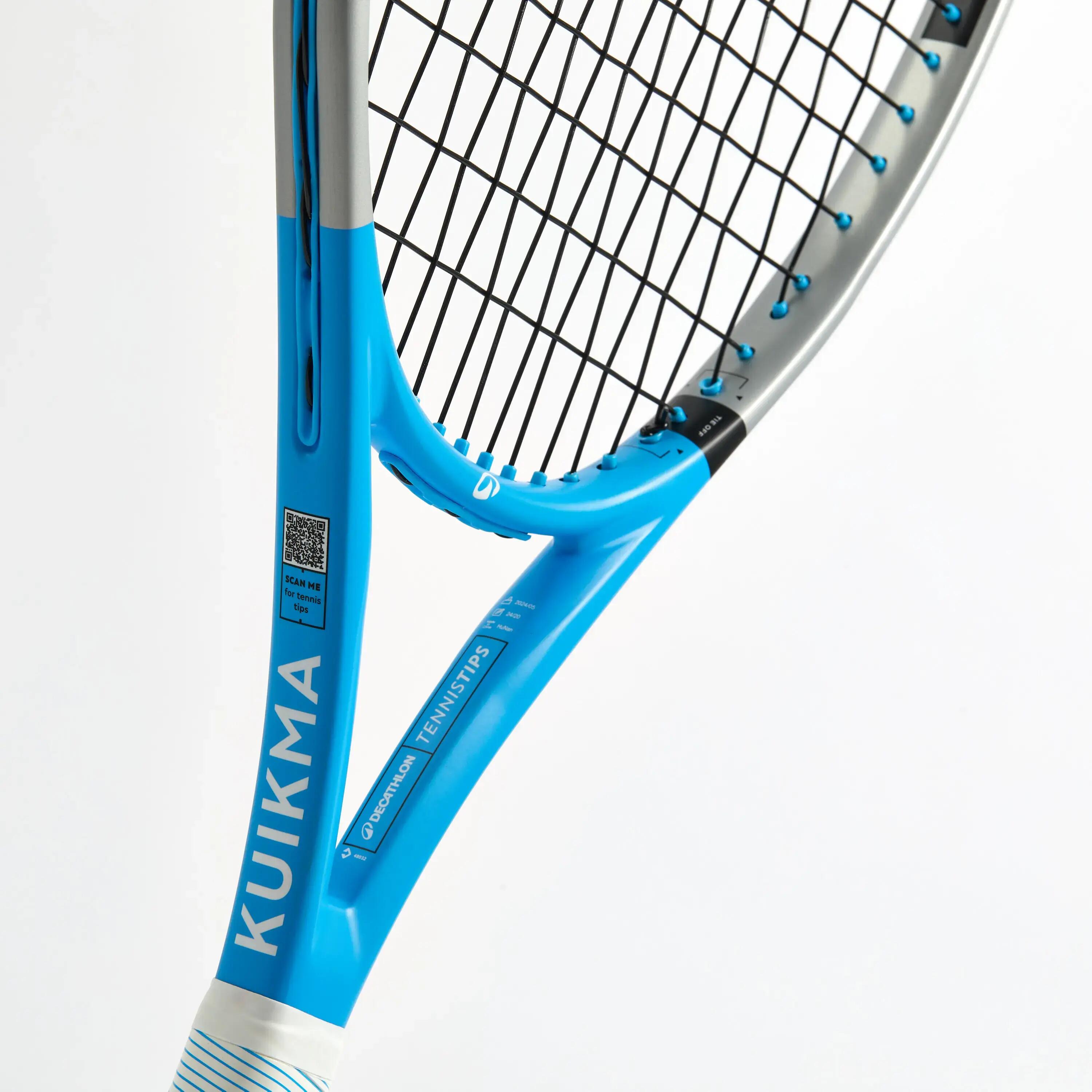 Raquette De Tennis Enfant 21 Pouces - Filet Nylon élastique, Poignée Antidérapante - 53 Cm