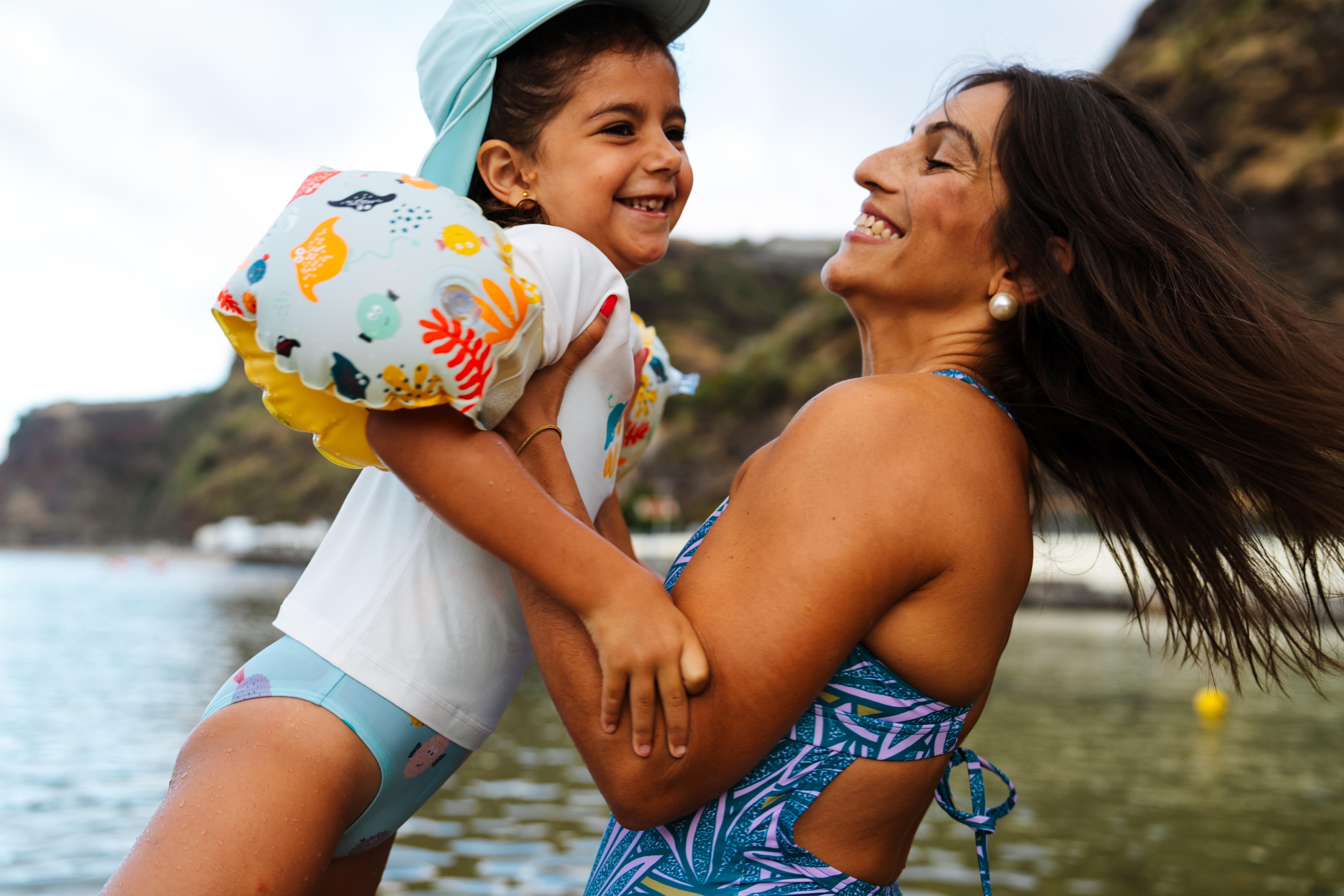 Baby / Girls' 1-Piece Swimsuit - Fish Print Blue - NABAIJI