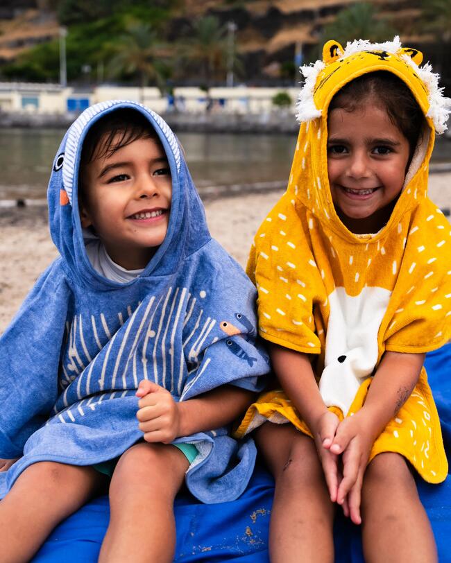 poncho bébé doux