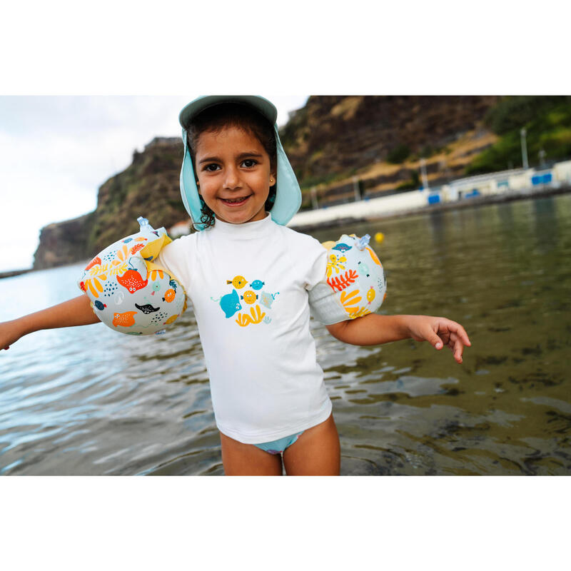 Çocuk Yüzme Kolluğu - 11/30 Kg - Açık Mavi - Balık Desenli